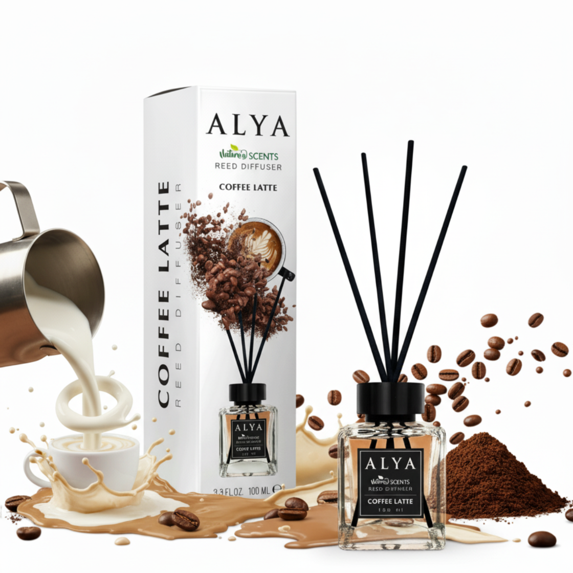Alya Patyczki Zapachowe Coffee Latte 100ml