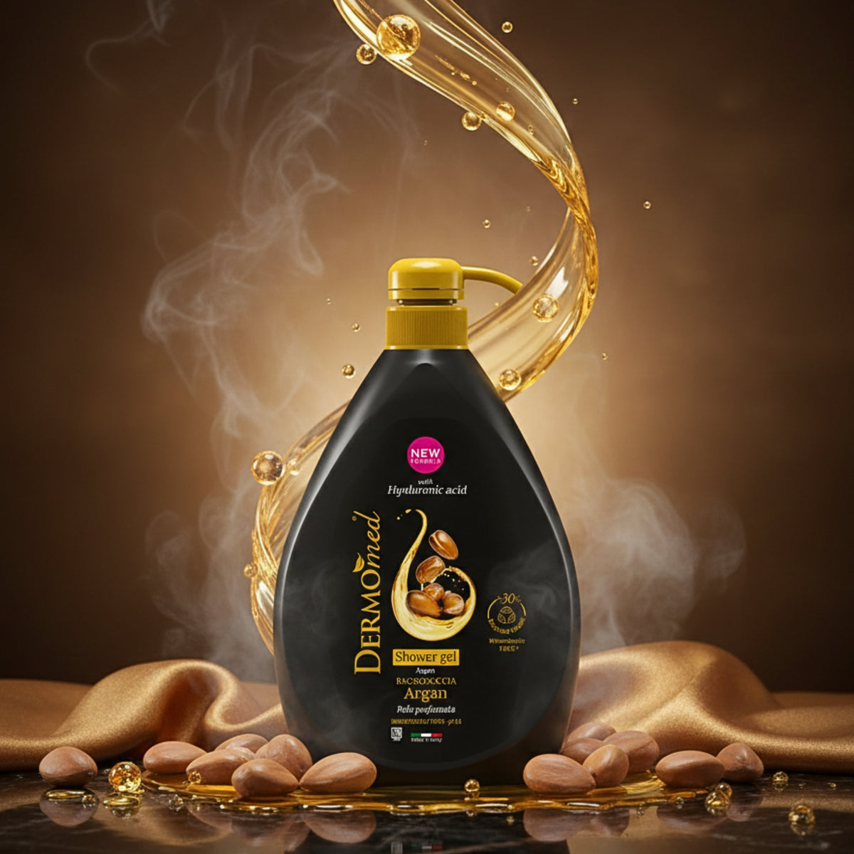 Dermomed Sensualita Płyn do Kąpieli i Pod Prysznic z Pompką Argan 1l