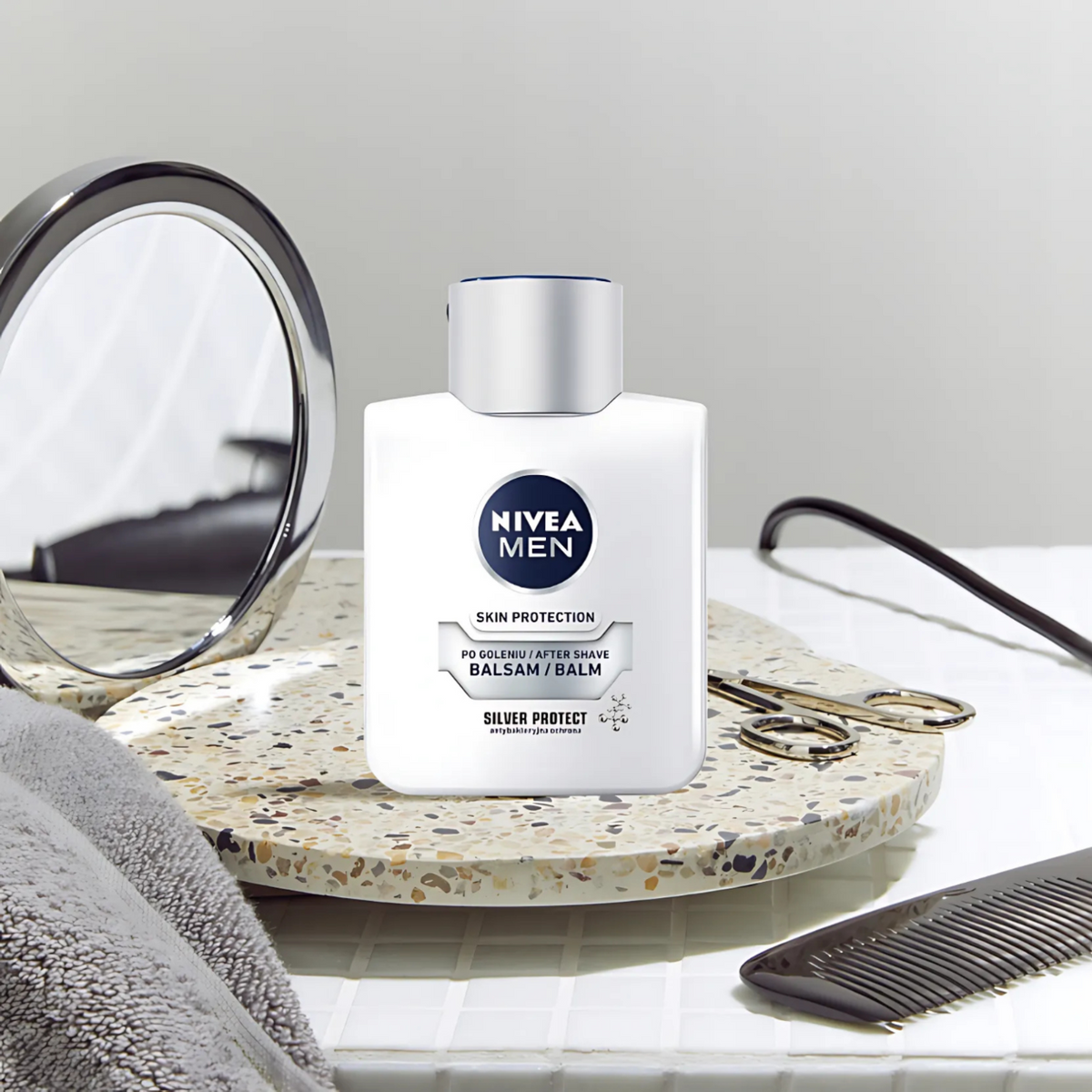 Nivea Men Woda \ Balsam po Goleniu Skin Protection Silver 100ml