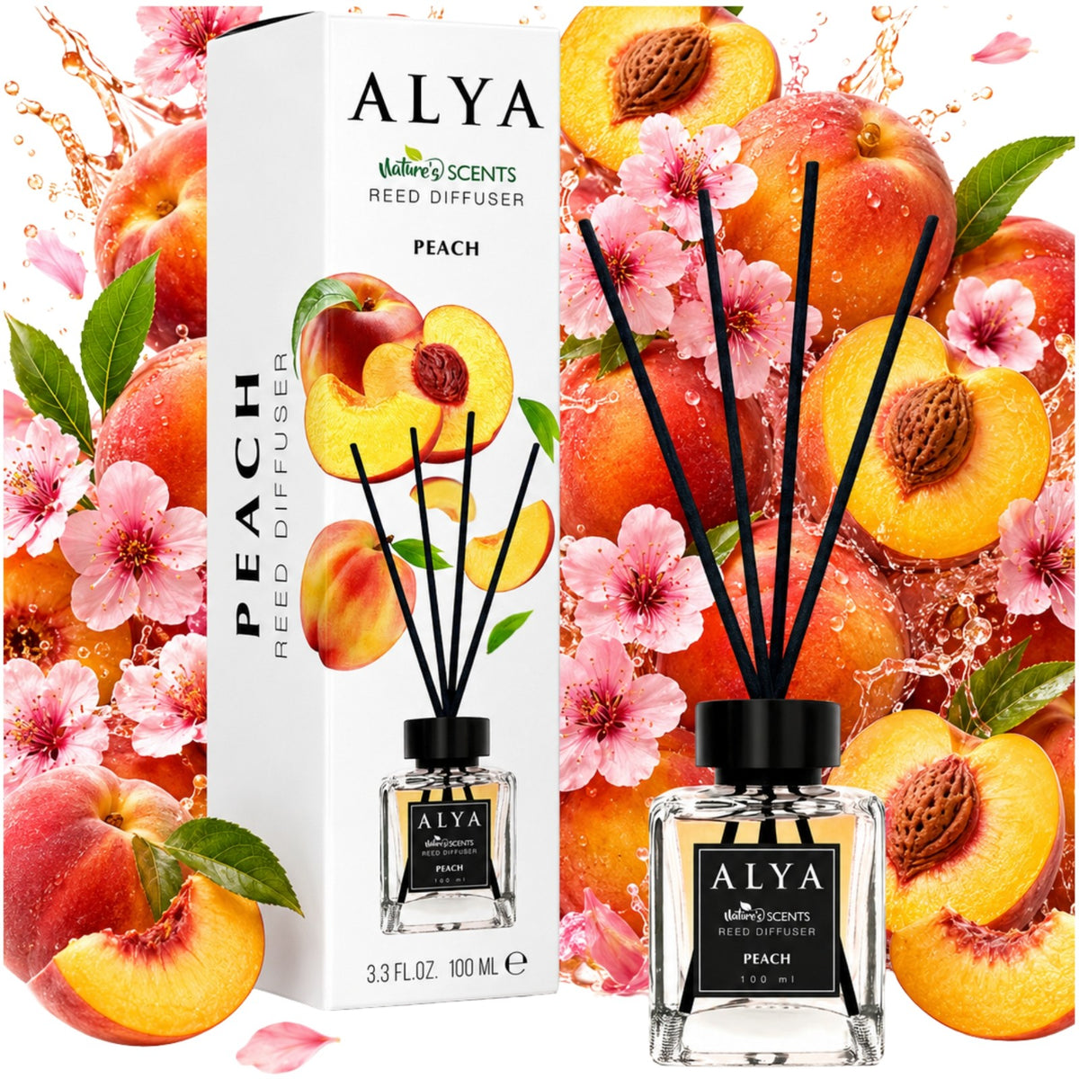 Alya Patyczki Zapachowe Peach 100ml