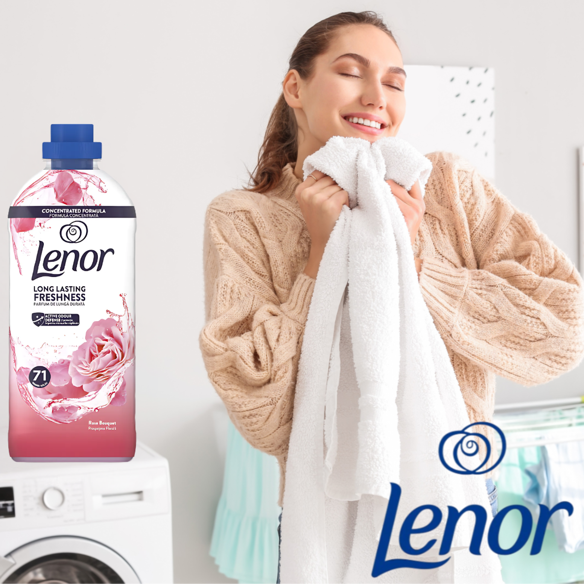 Lenor Płyn do Płukania Rose Bouquet 71 Prań 1,49l