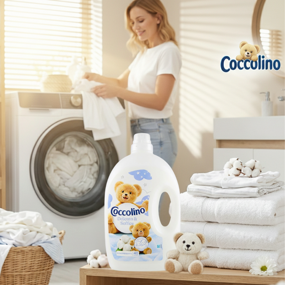 Coccolino Płyn do Płukania Tkanin Bianco Delicat 40 Prań 3l