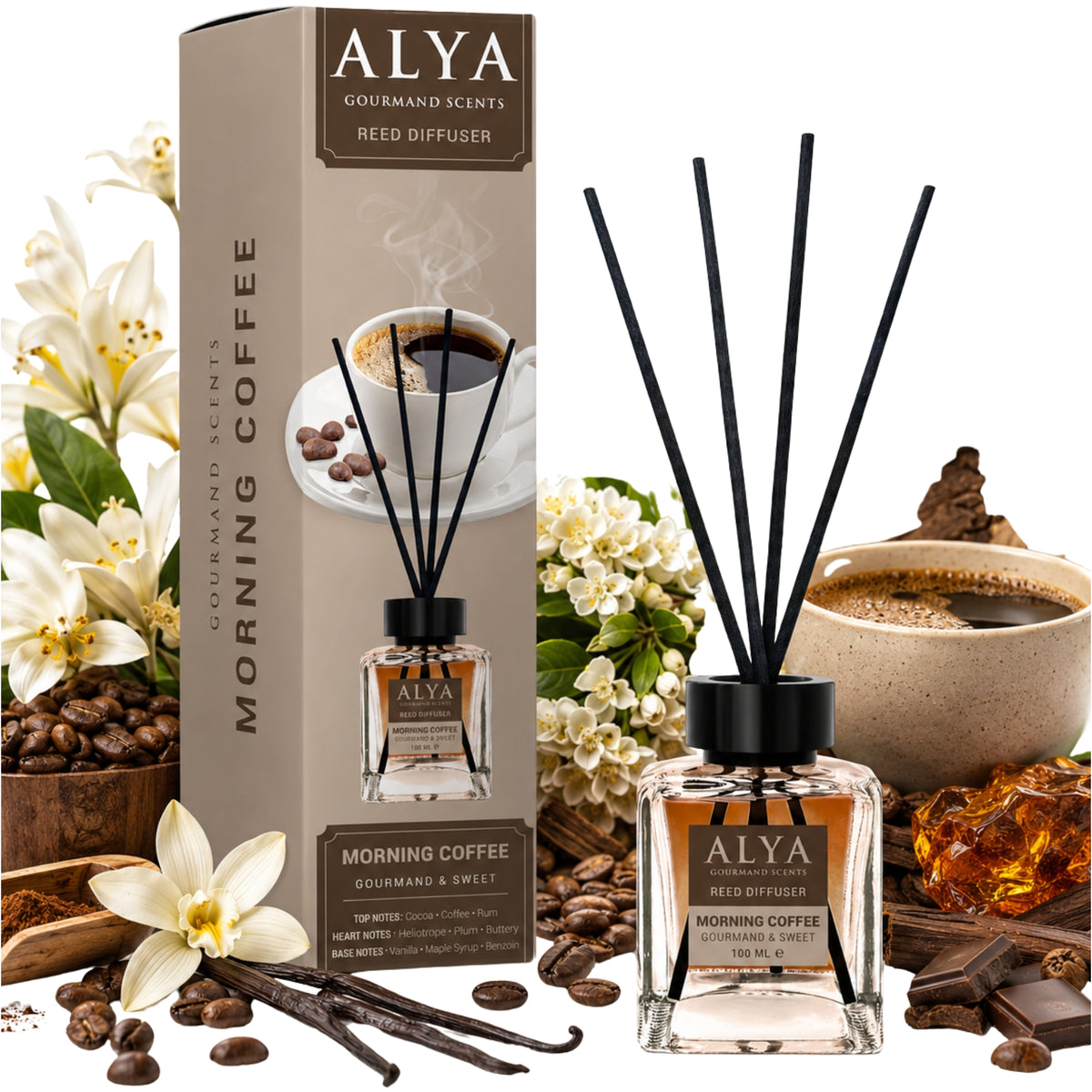 Alya Gourmand Patyczki Zapachowe Morning Coffee 100ml