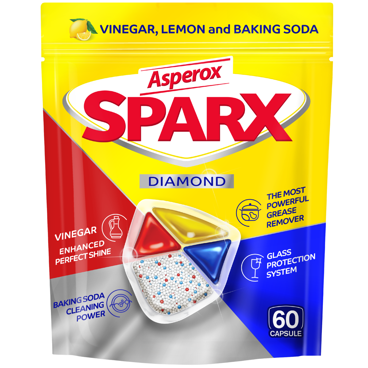 Asperox Sparx Diamond Kapsułki do Zmywarki 60szt