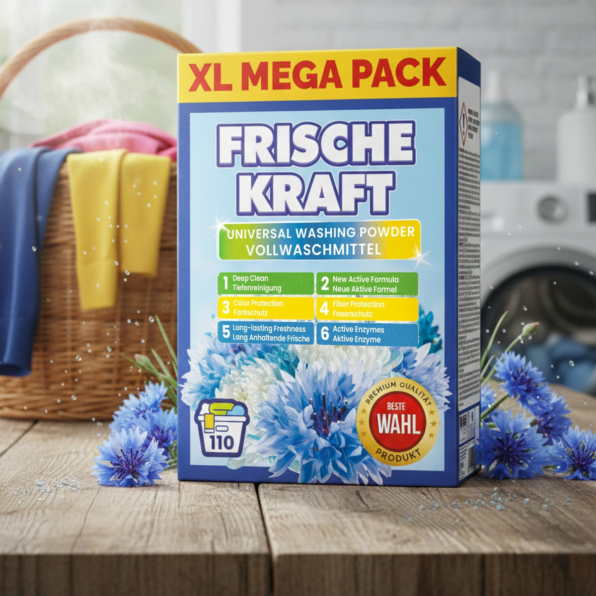 Frische Kraft Proszek do Prania Uniwersalny 5,94kg 110 Prań