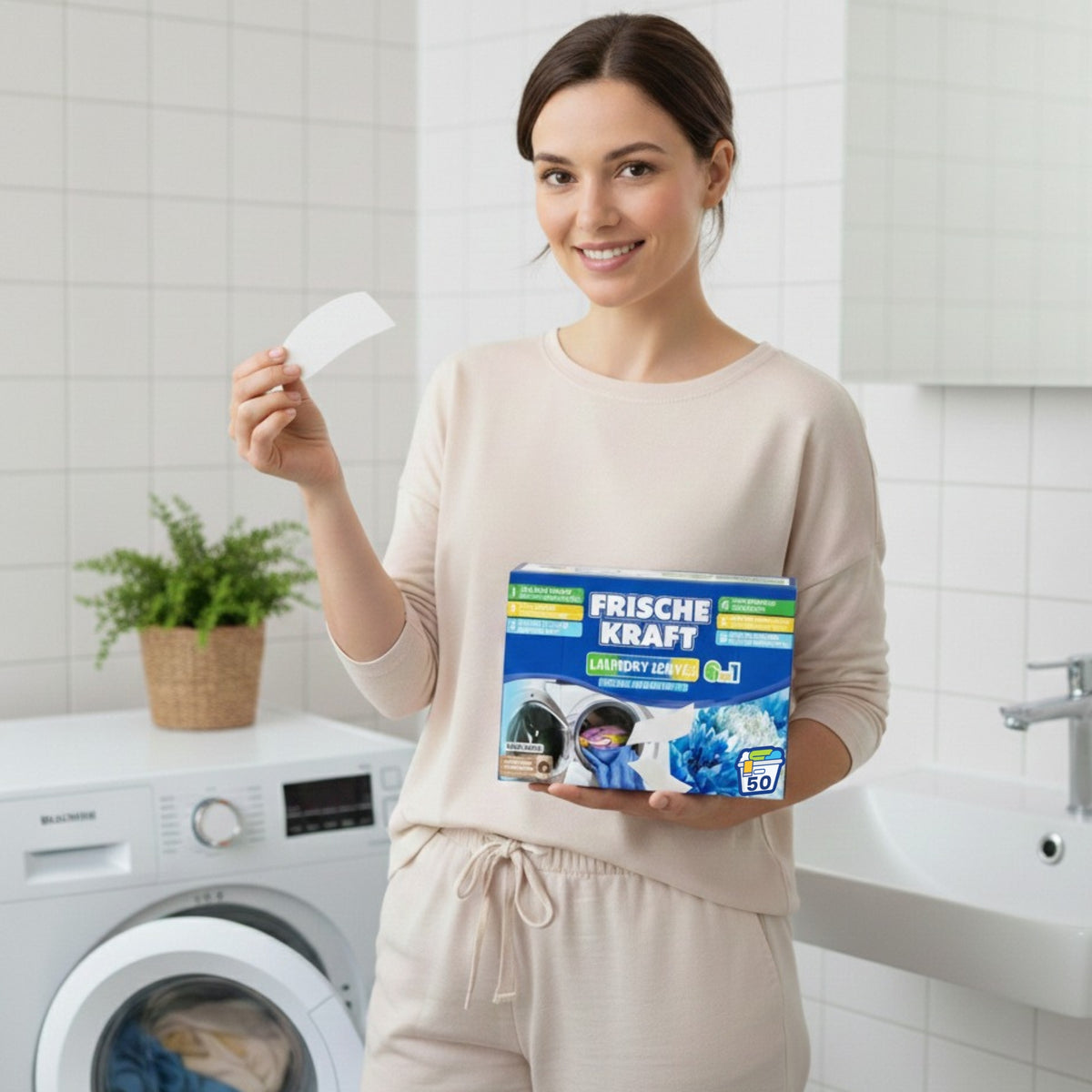 Frische Kraft 6w1 Listki Piorące Uniwersalne 50szt