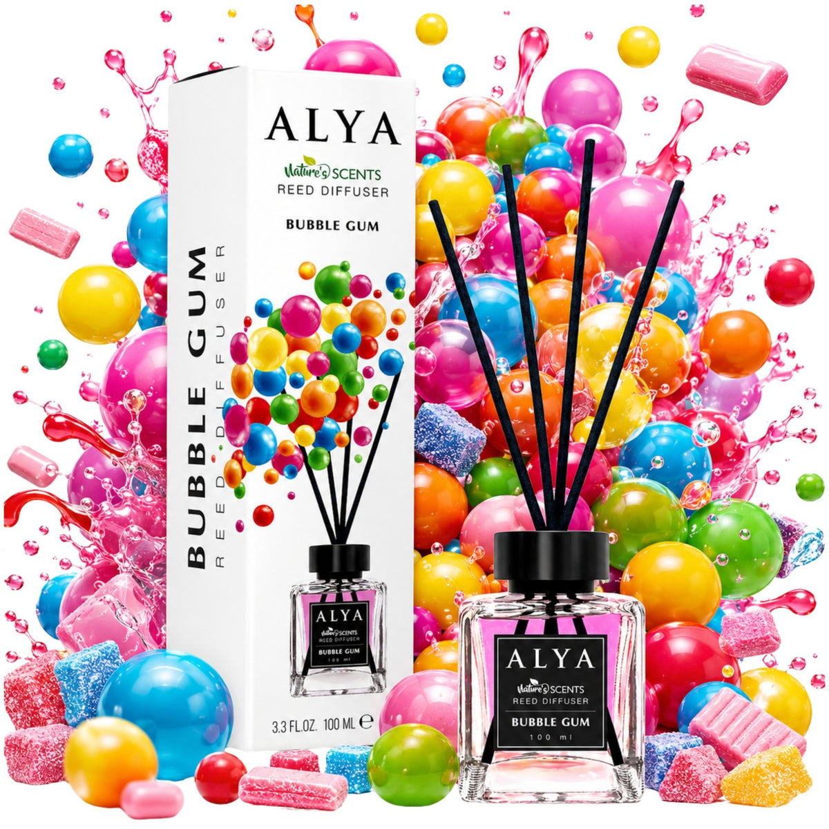 Alya Patyczki Zapachowe Bubble Gum 100ml
