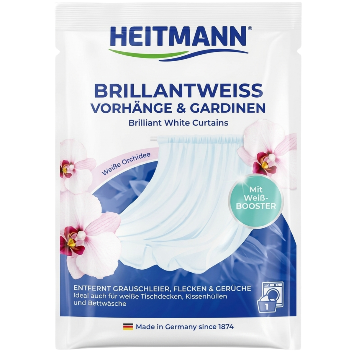 Heitmann Proszek Wybielający do Zasłon Firan 50g