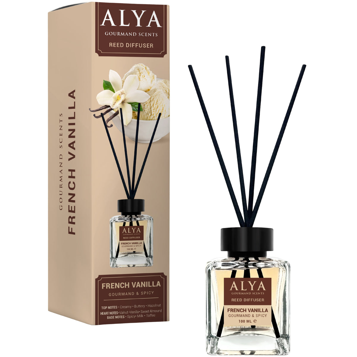 Alya Gourmand Patyczki Zapachowe French Vanilla 100ml