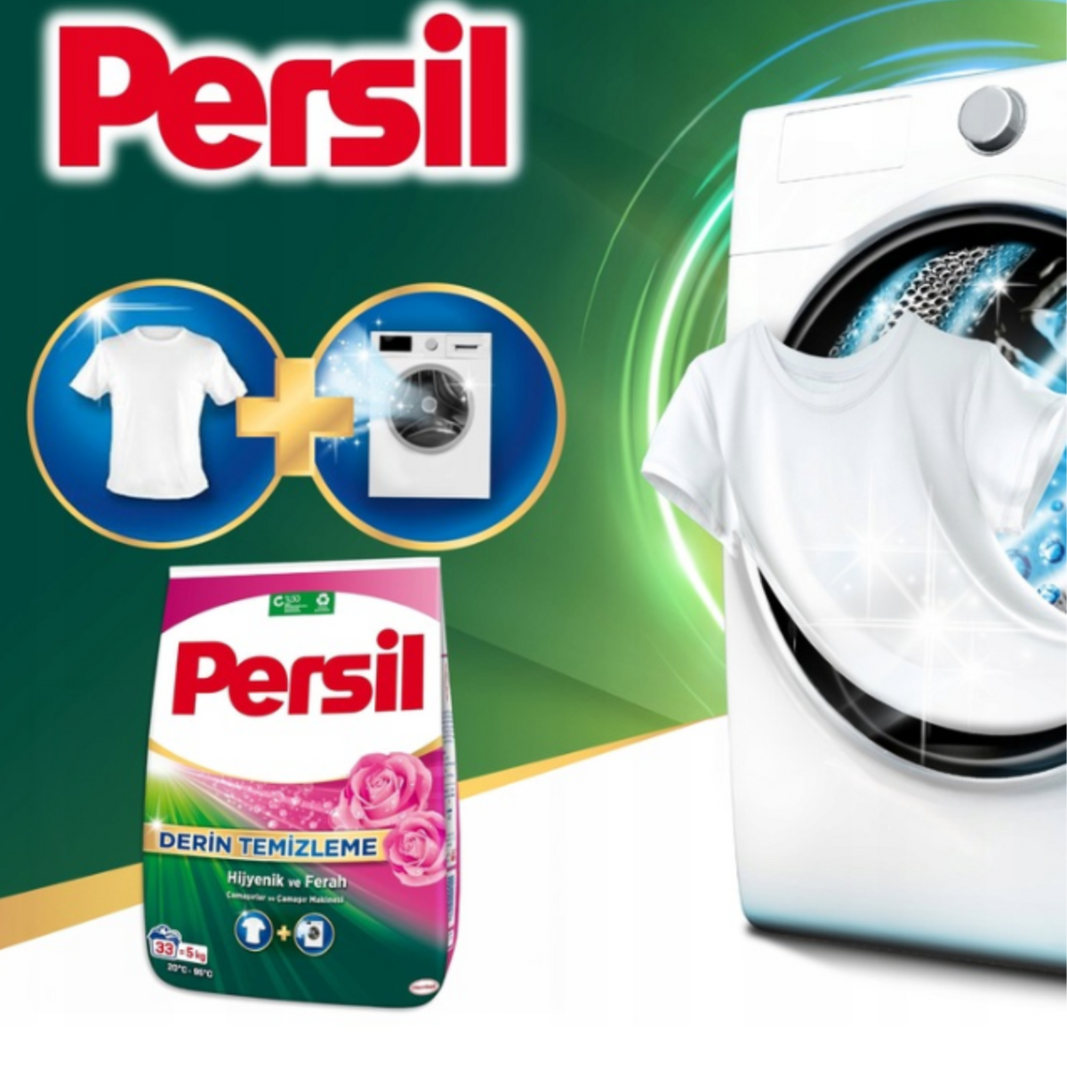 Persil Proszek do Prania Białych Tkanin Rose 33 Prania 5kg