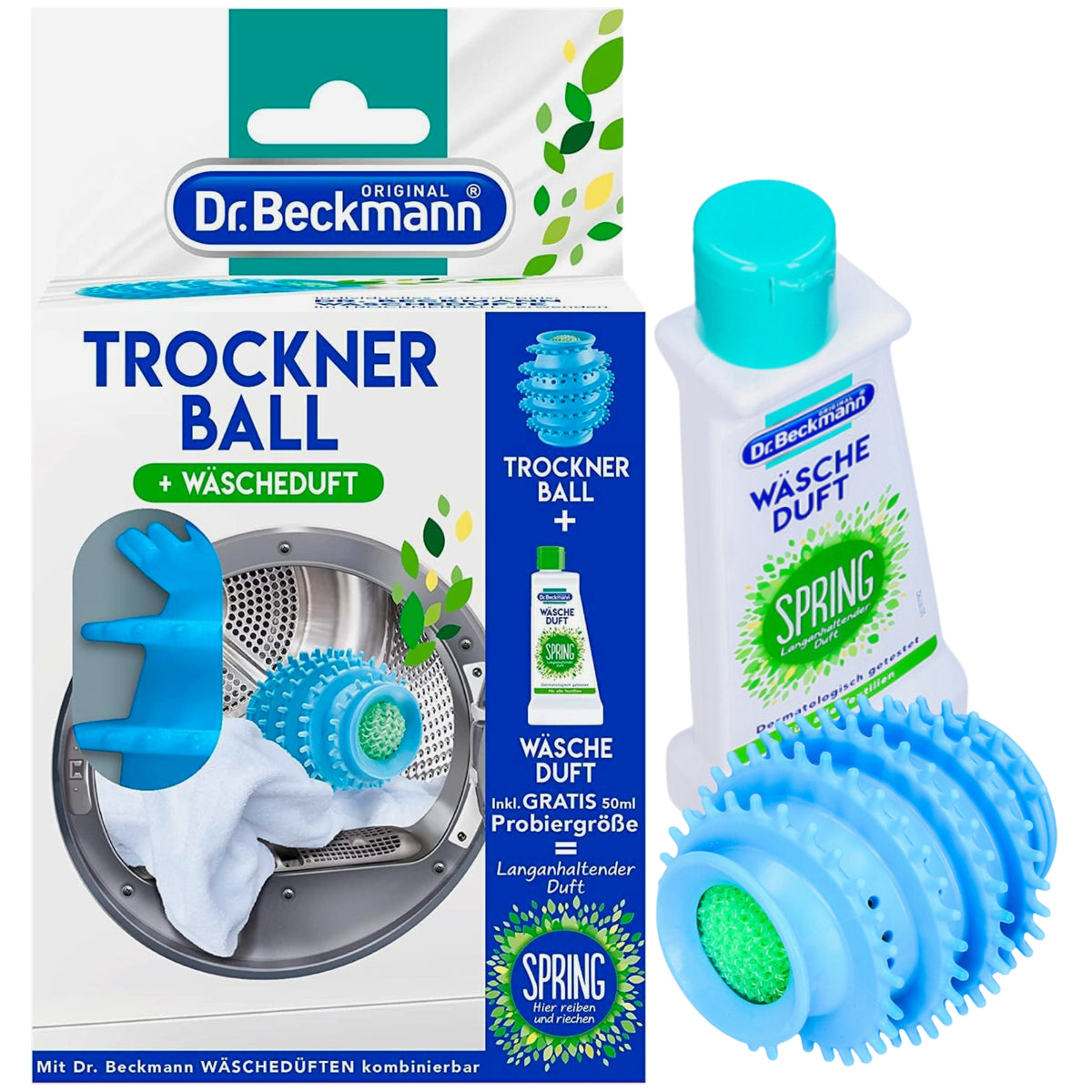 Dr Beckmann Zestaw Kula do Suszarki + Perfuma Zapach Spring 50ml
