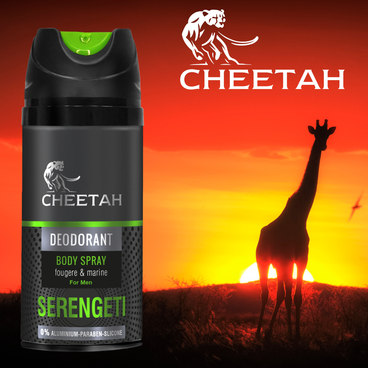 Cheetah Dezodorant Męski Serengeti 150ml