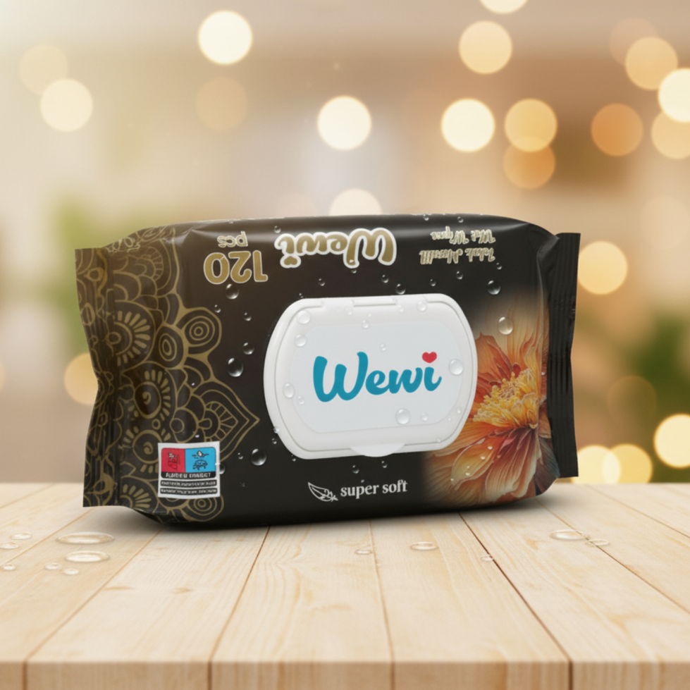 Wewi Chusteczki Nawilżane Flower 120szt