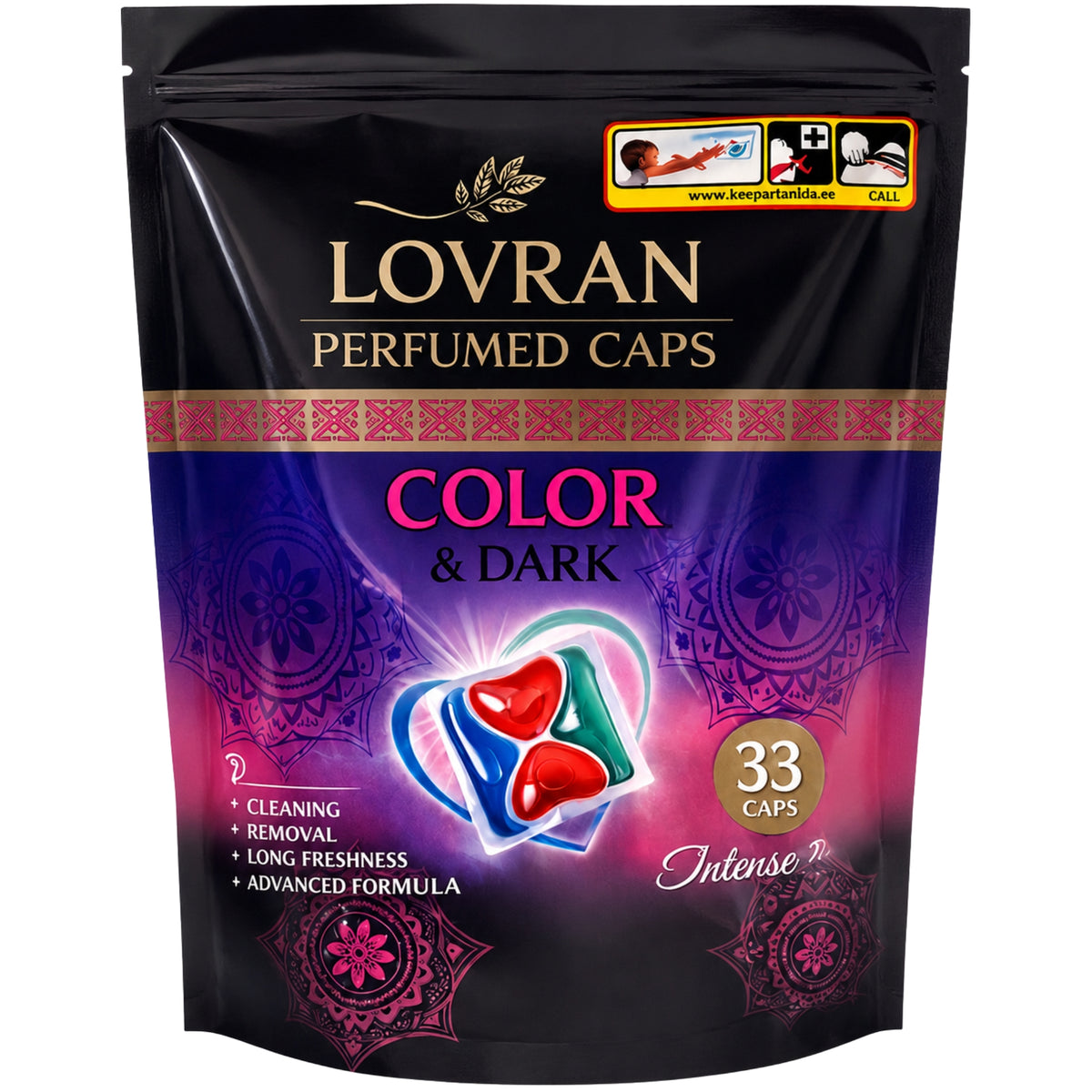 Lovran Perfumed Kapsułki do Prania Color & Dark 33szt