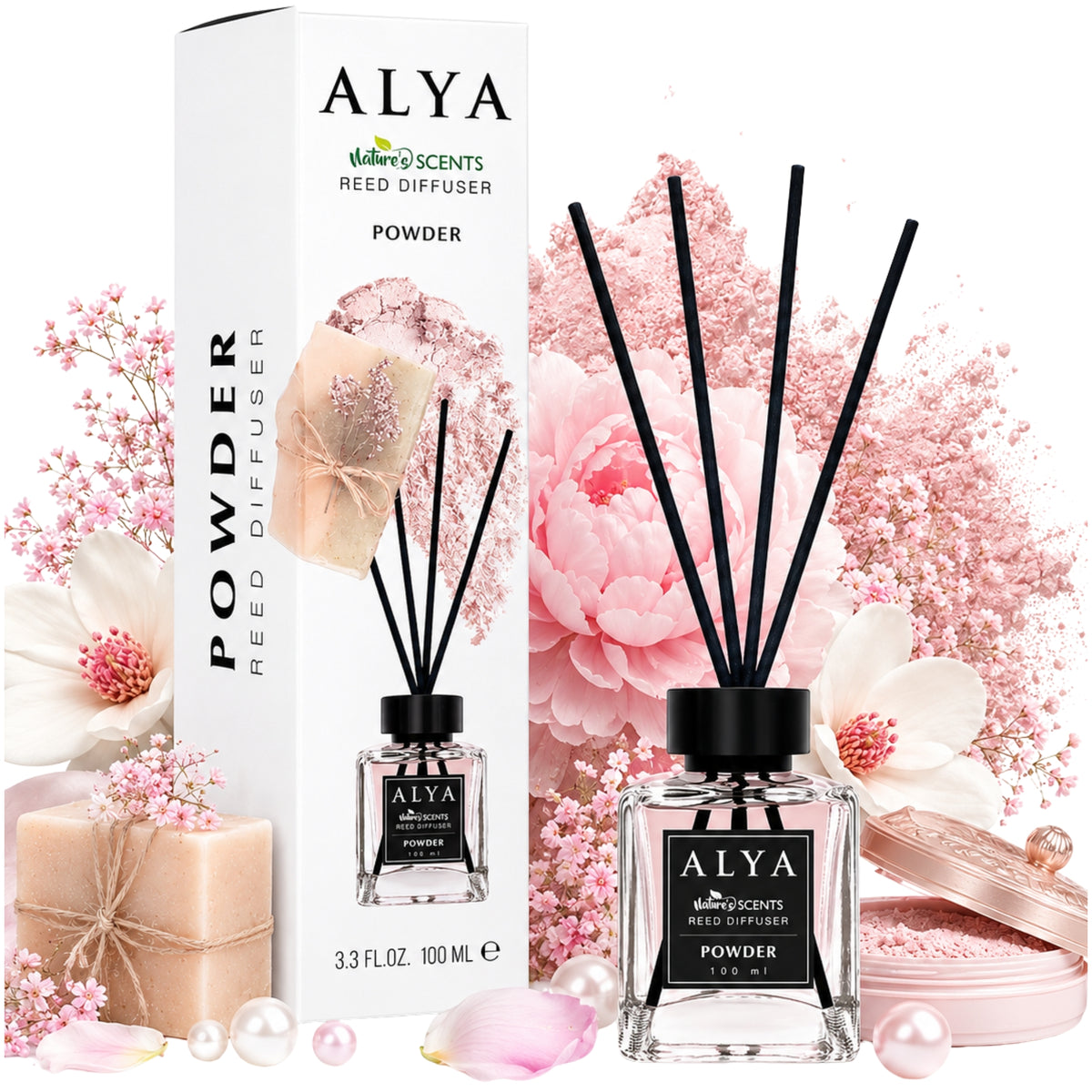 Alya Patyczki Zapachowe Powder 100ml