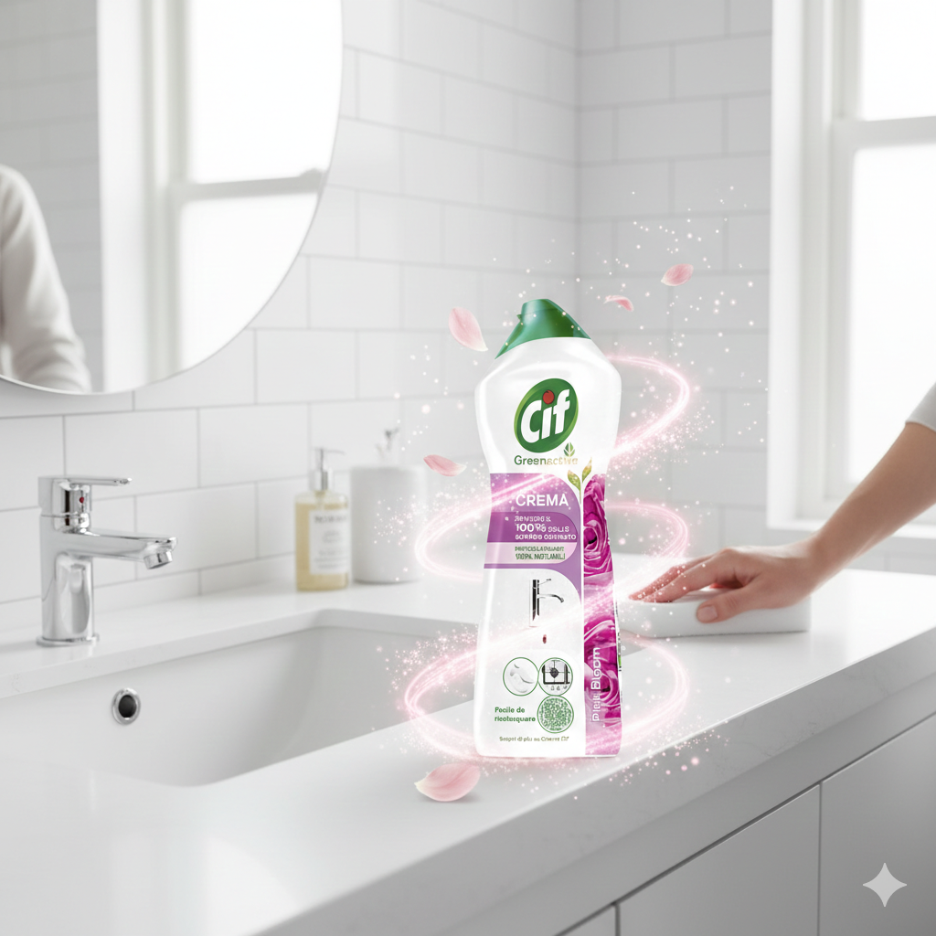 Cif Crema Mleczko Czyszczące Uniwersalne Pink Bloom 750ml