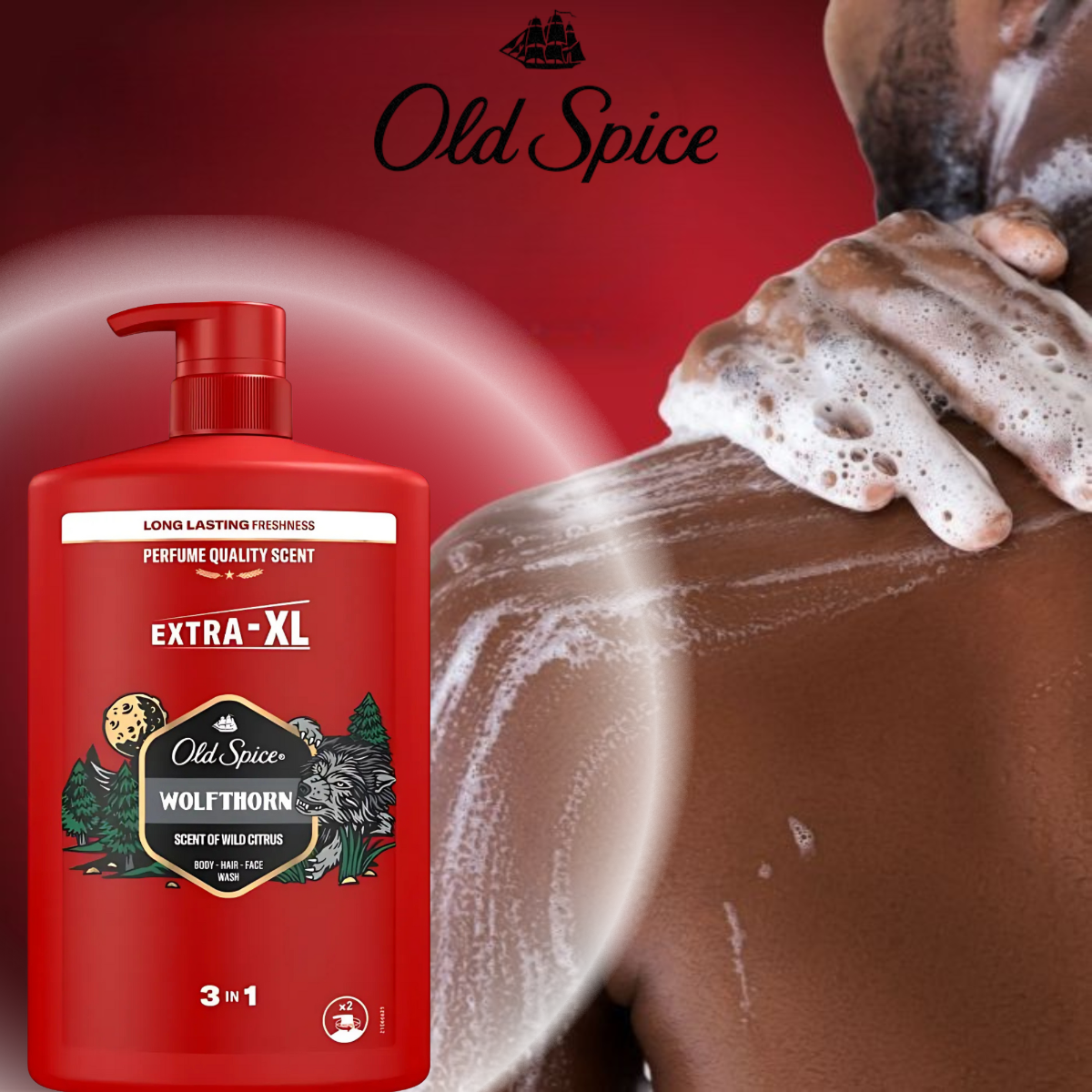 Old Spice 3w1 Żel pod Prysznic Męski Wolfthorn 1l