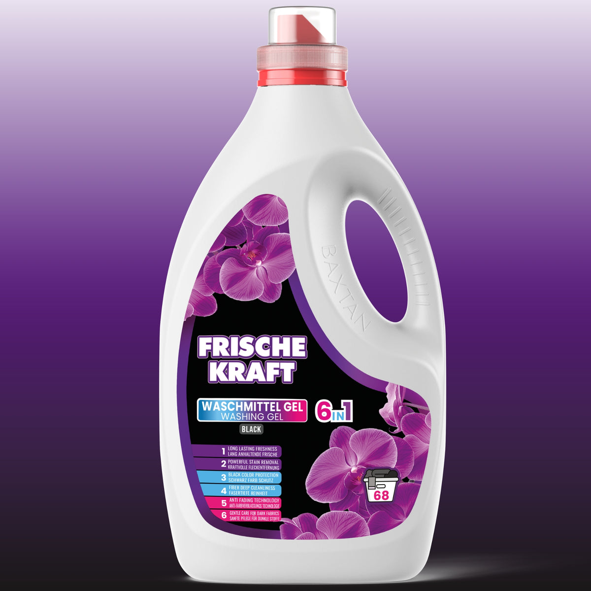 Frische Kraft 6w1 Żel do Prania Czarnych Tkanin 2,04l 68 Prań