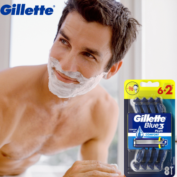 Gillette Blue3 Plus Comfort Jednorazowe Maszynki do Golenia 6+2szt