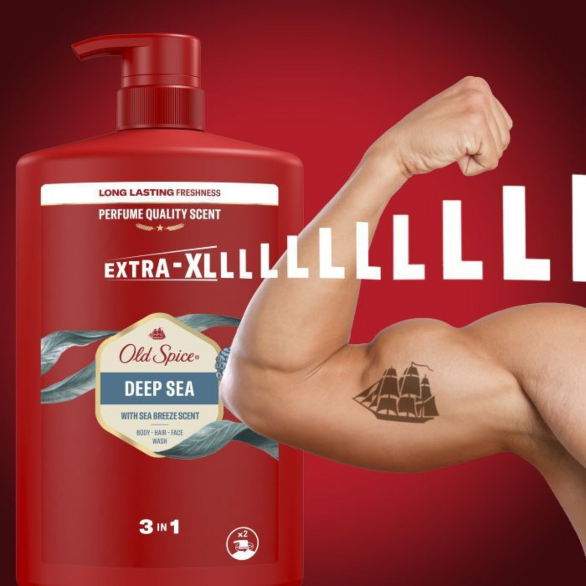 Old Spice 3w1 Żel pod Prysznic Męski Deep Sea 1l