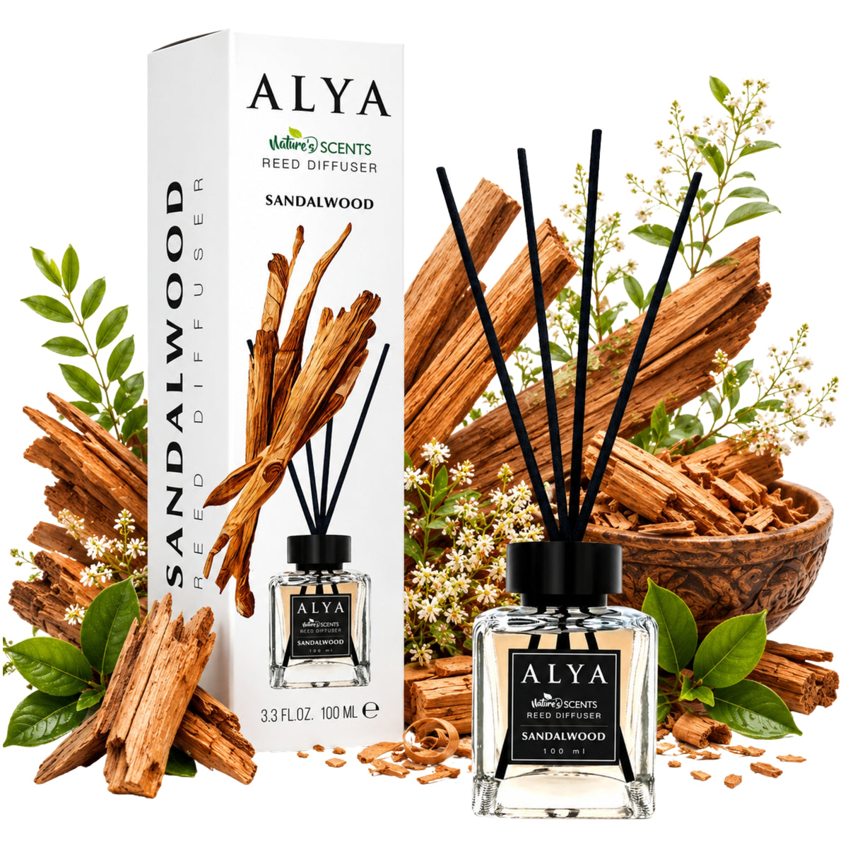 Alya Patyczki Zapachowe Sandalwood 100ml
