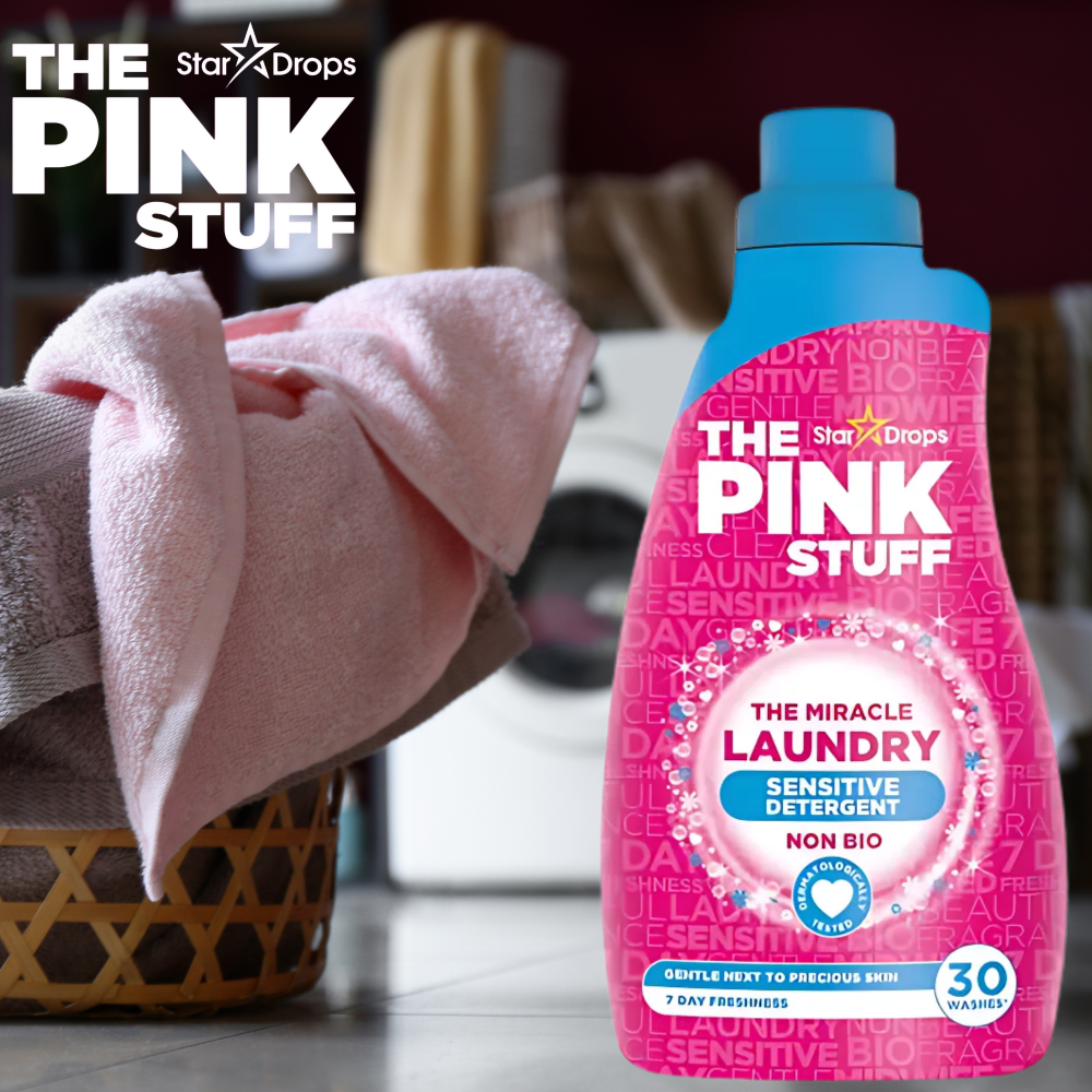 The Pink Stuff Płyn do Prania Tkanin Uniwersalny Non Bio 30 Prań 960ml