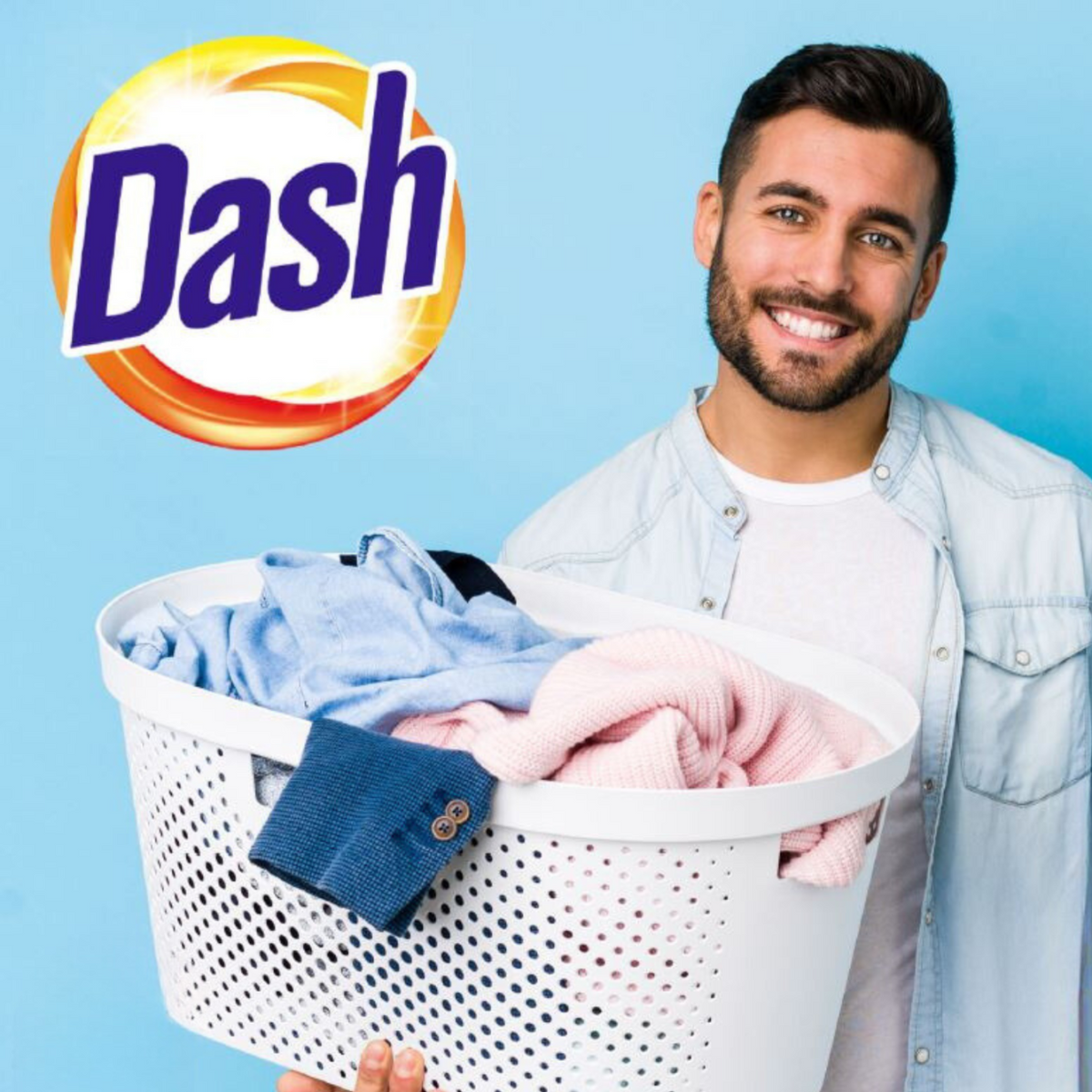 Dash 3w1 Kapsułki do Prania Tkanin Kolor 18szt