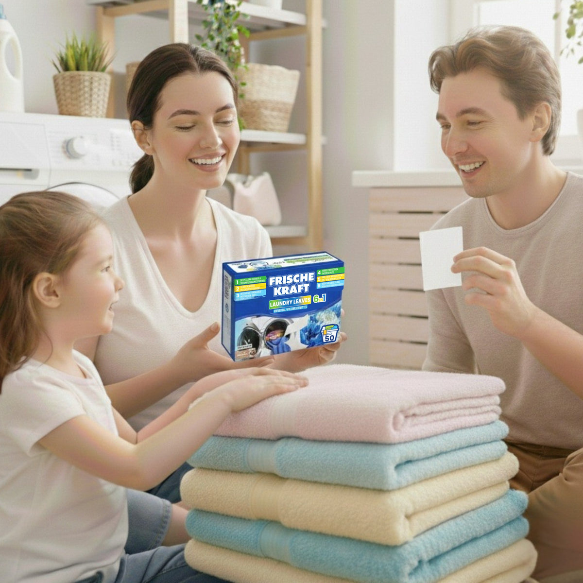 Frische Kraft 6w1 Listki Piorące Uniwersalne 50szt