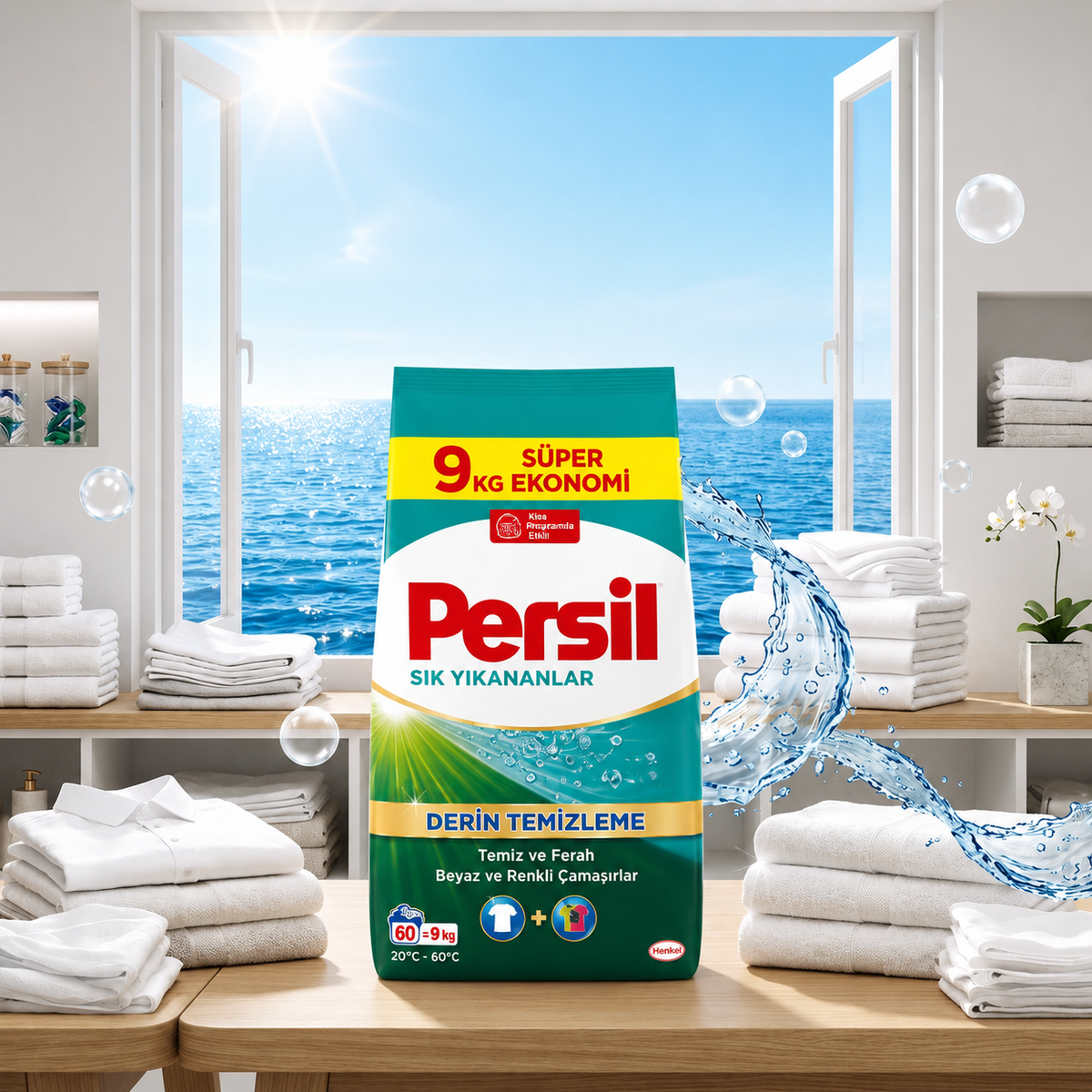 Persil Proszek do Prania Tkanin Uniwersalny Deep Clean 60 Prań 9kg