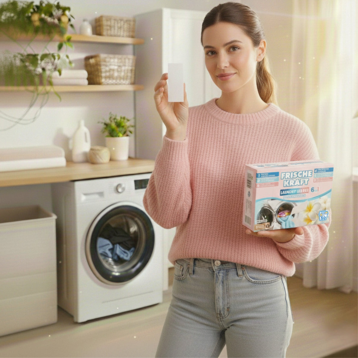 Frische Kraft 6w1 Listki Piorące Sensitive 50szt