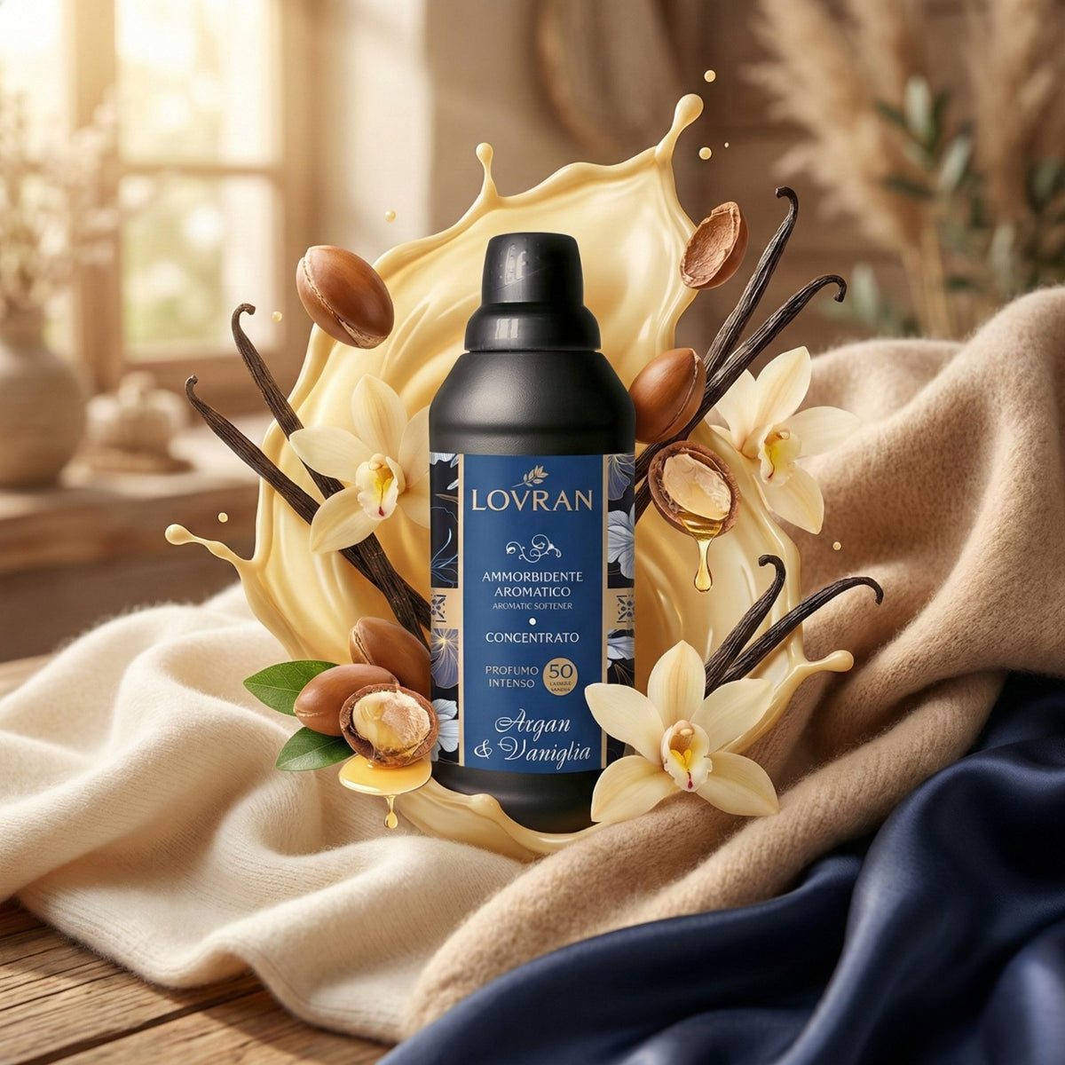 Lovran Perfumowany Koncentrat do Płukania Argan & Vaniglia 1l