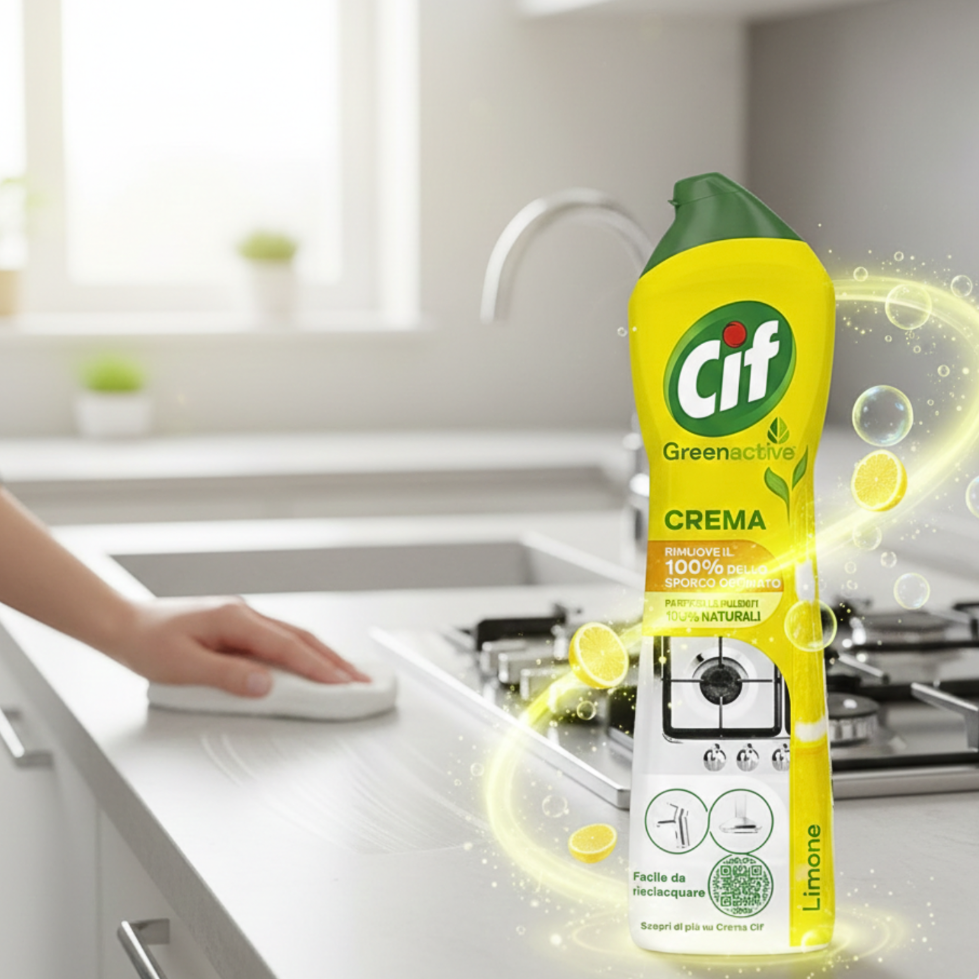 Cif Crema Mleczko Czyszczące Uniwersalne Limone 750ml