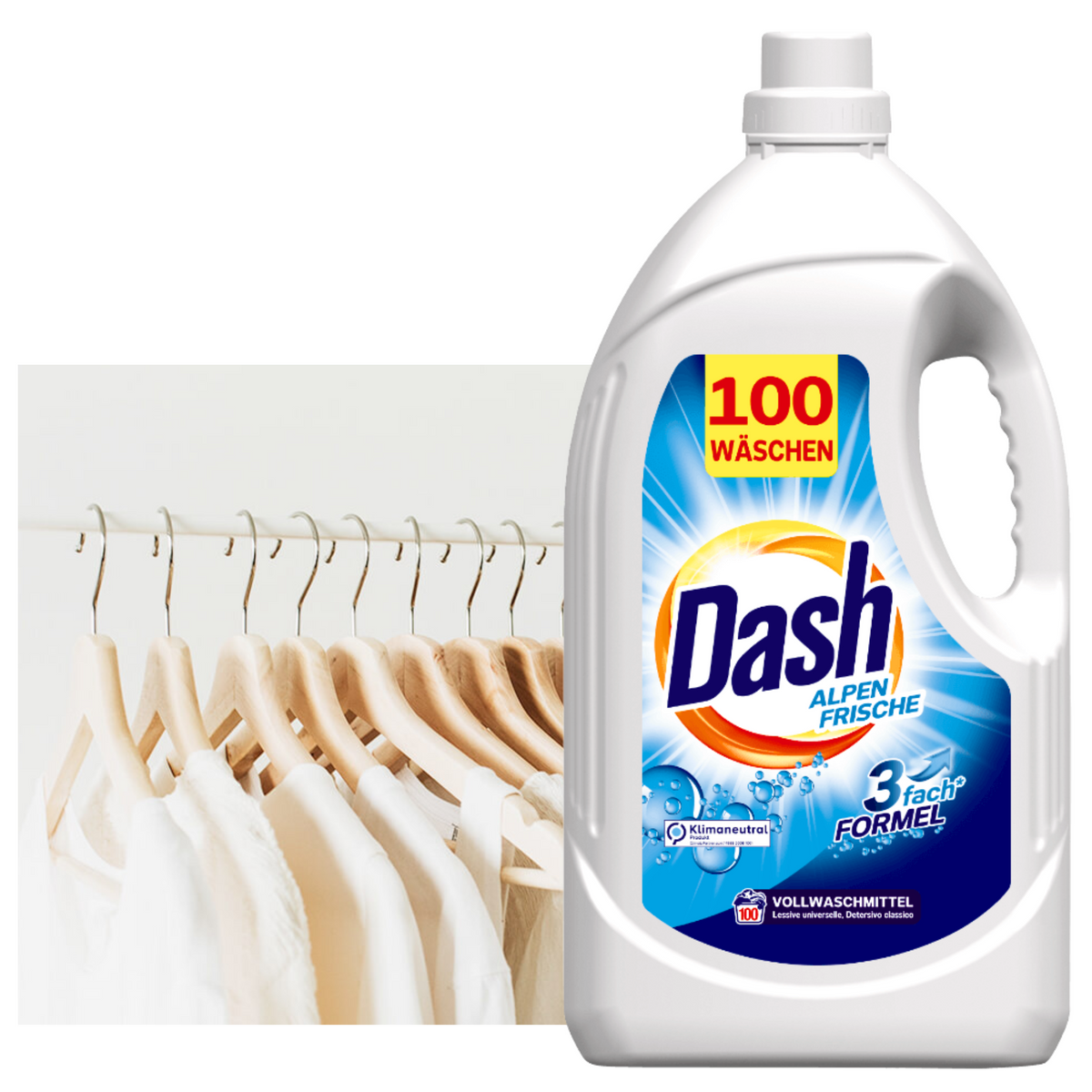 Dash Żel do Prania Tkanin Uniwersalny Alpen 100 Prań 5l