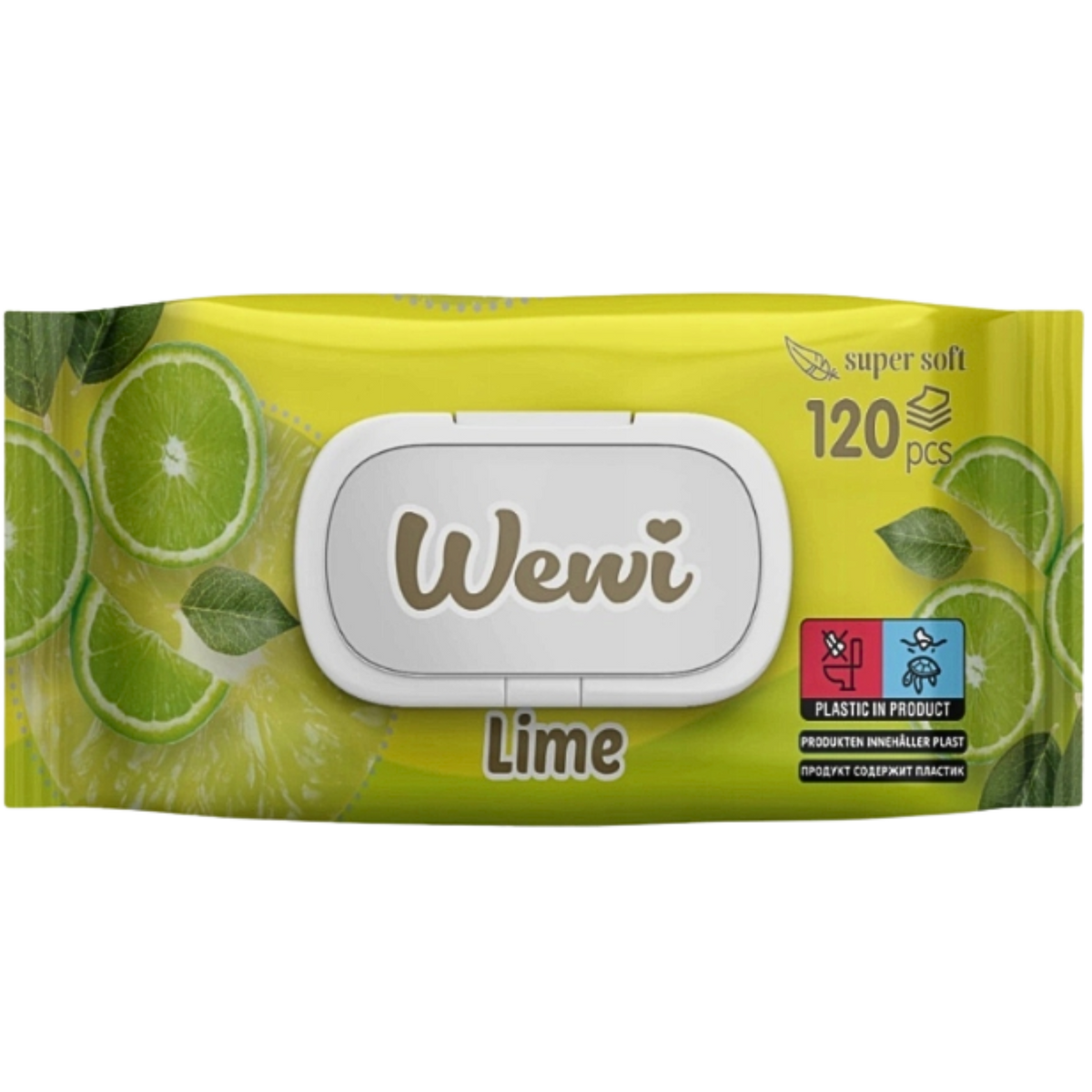 Wewi Chusteczki Nawilżane Lime 120szt