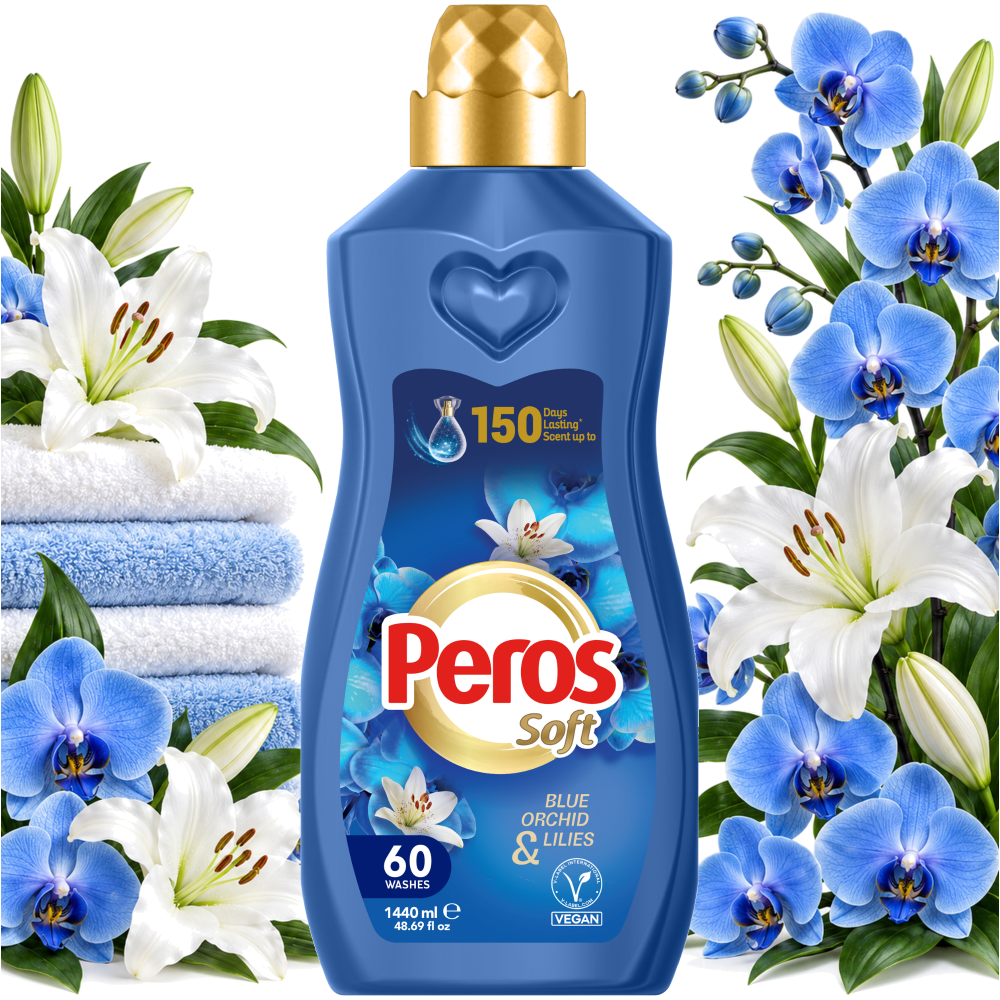 Peros Soft Skoncentrowany Płyn do Płukania Tkanin Orchidea i Lilia 1440ml