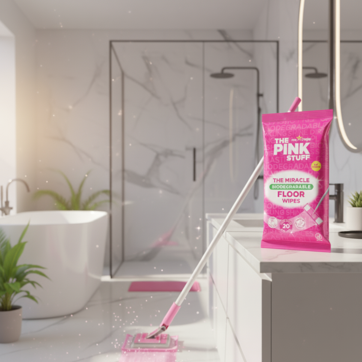 The Pink Stuff Chusteczki Nawilżane do Mycia Podłóg 20szt