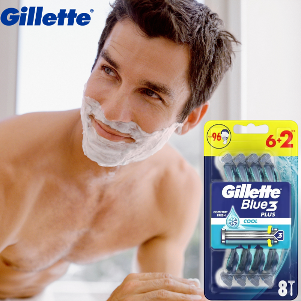 Gillette Blue3 Plus Cool Jednorazowe Maszynki do Golenia 6+2szt
