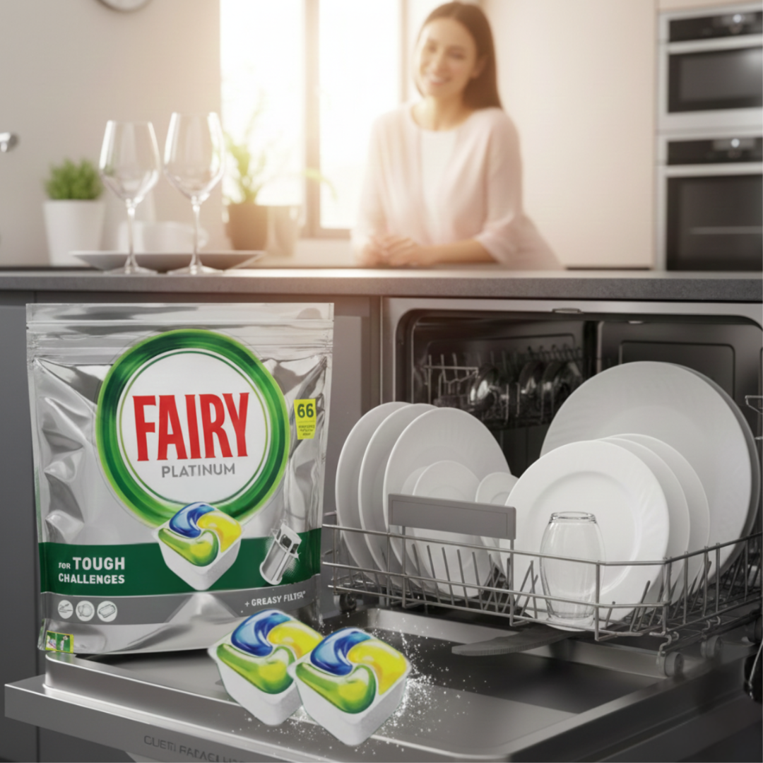 Fairy Platinum All in One Kapsułki do Zmywarki Cytrynowe 66szt