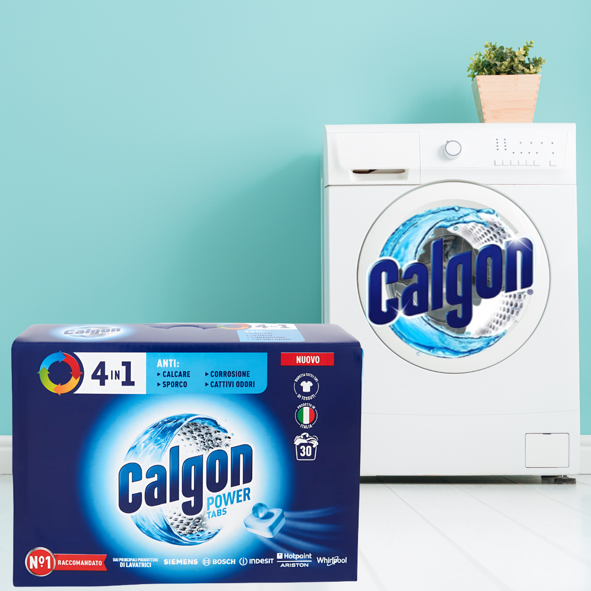 Calgon 4w1 Odkamieniacz w Tabletkach do Pralek 30szt