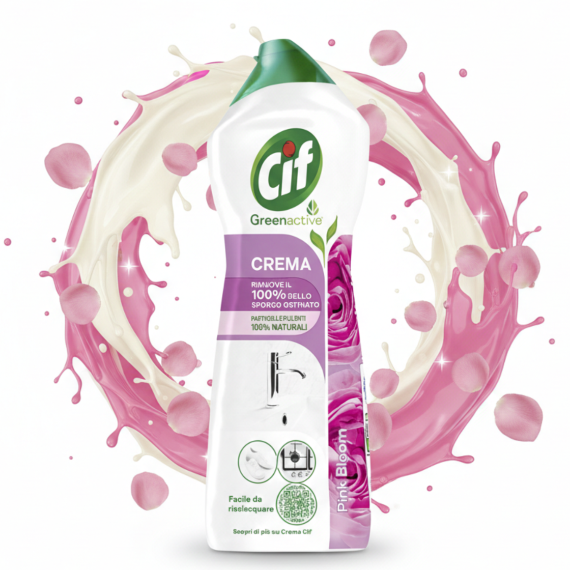 Cif Crema Mleczko Czyszczące Uniwersalne Pink Bloom 750ml