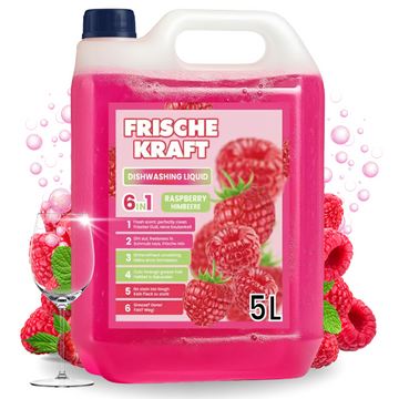 Frische Kraft 6w1 Płyn do Mycia Naczyń Malinowy 5l