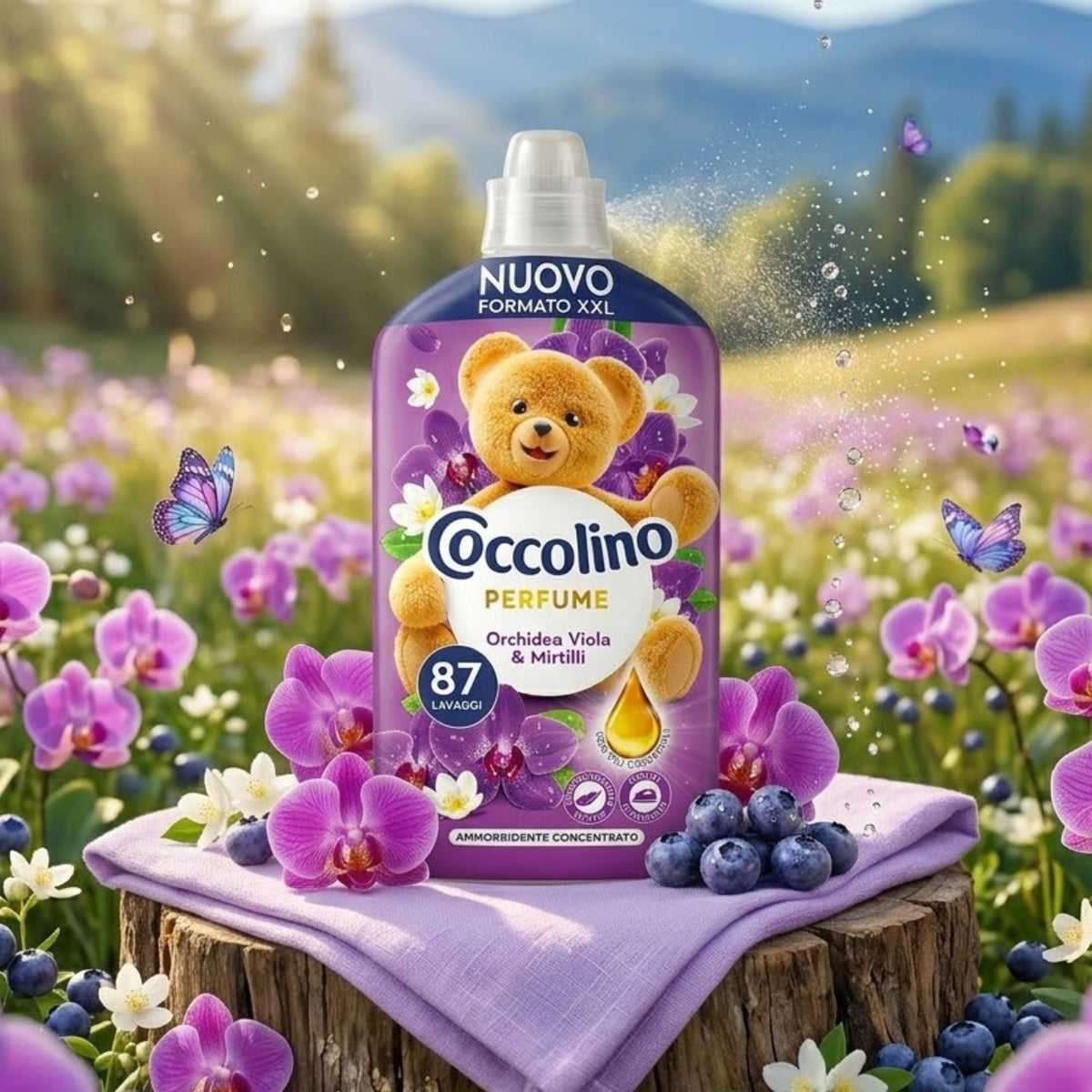 Coccolino Koncentrat do Płukania Tkanin Orchidea Viola 87 Prań 1827ml
