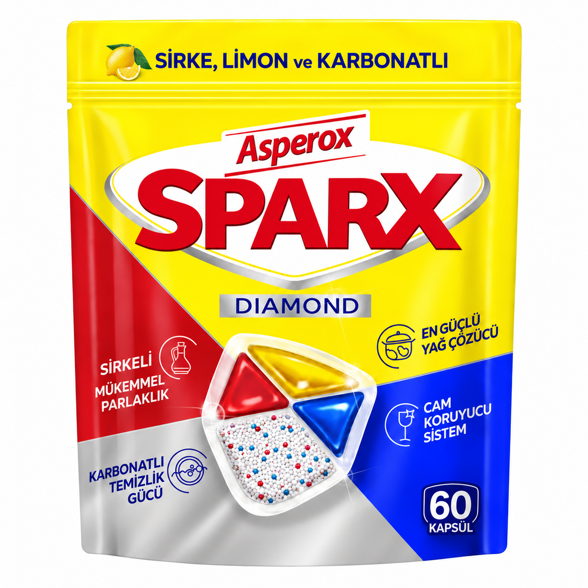 Asperox Sparx Diamond Kapsułki do Zmywarki 60szt