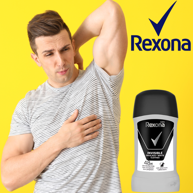 Rexona Antyperspirant Męski w Sztyfcie Invisible Black&White 50ml