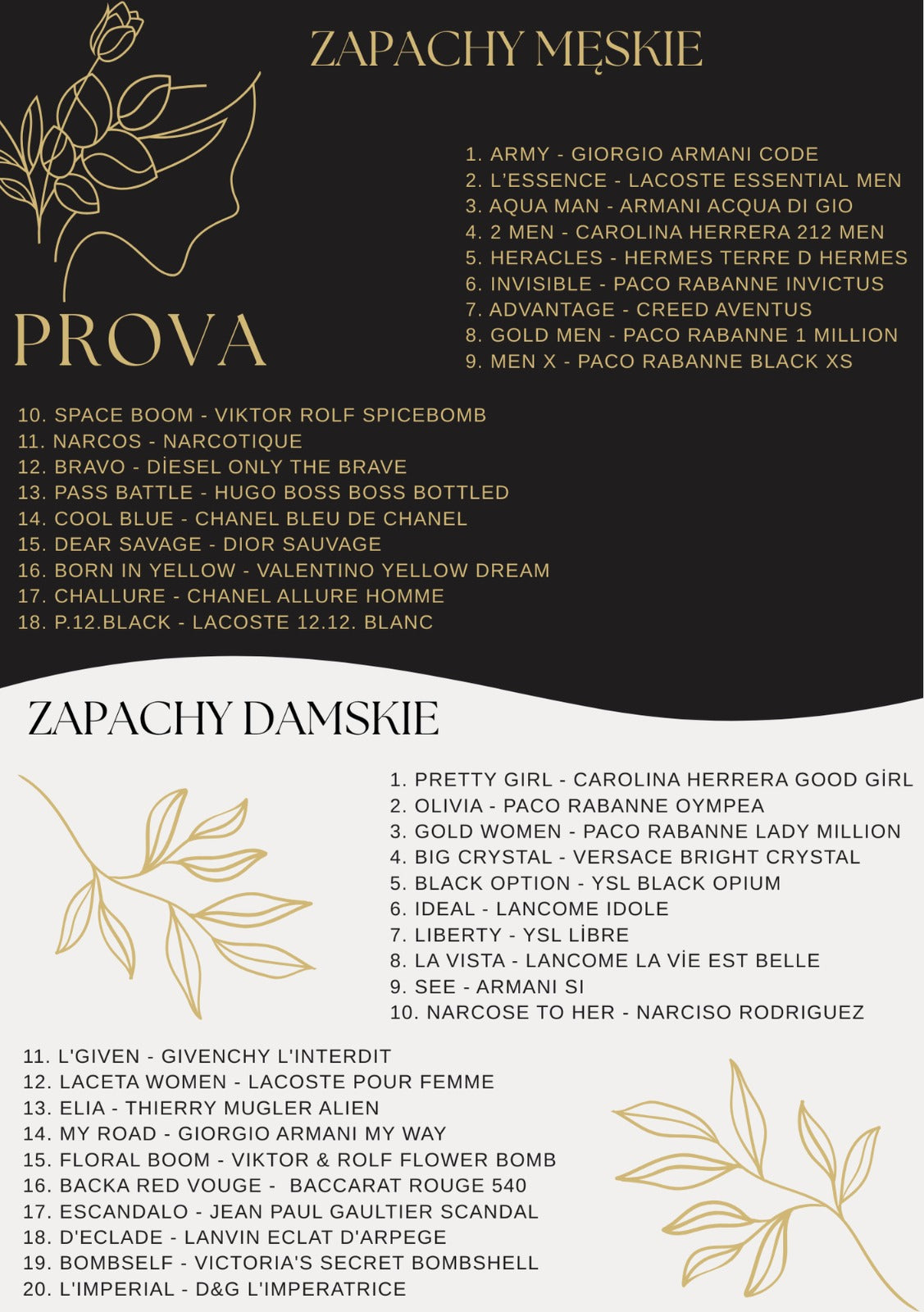 Prova Men Perfuma Męska P.12.Black 120ml