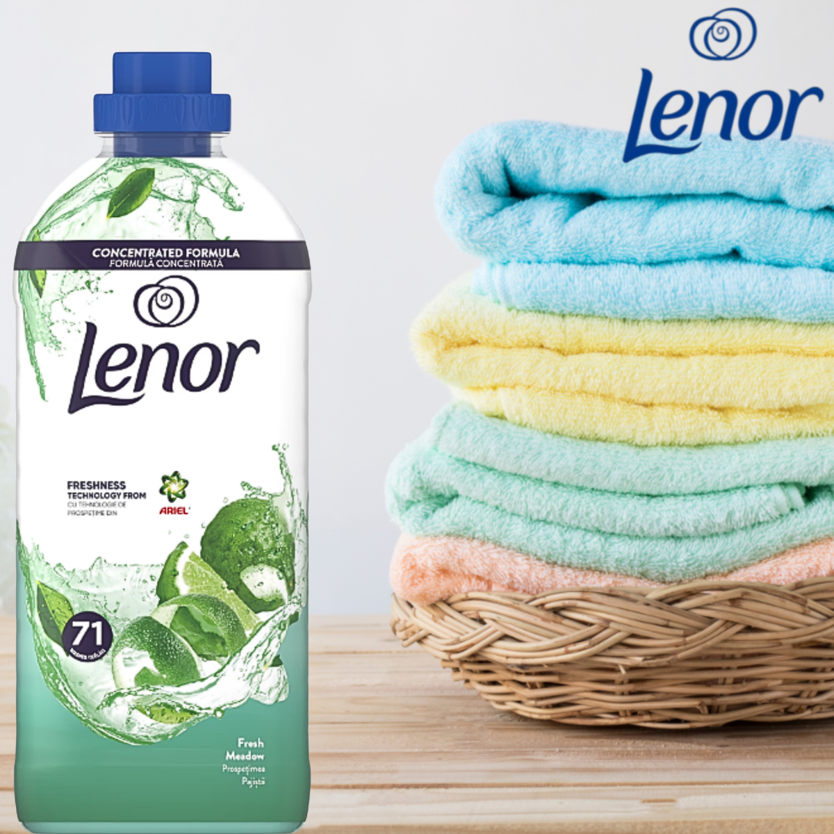 Lenor Płyn do Płukania Fresh Meadow 71 Prań 1,49l