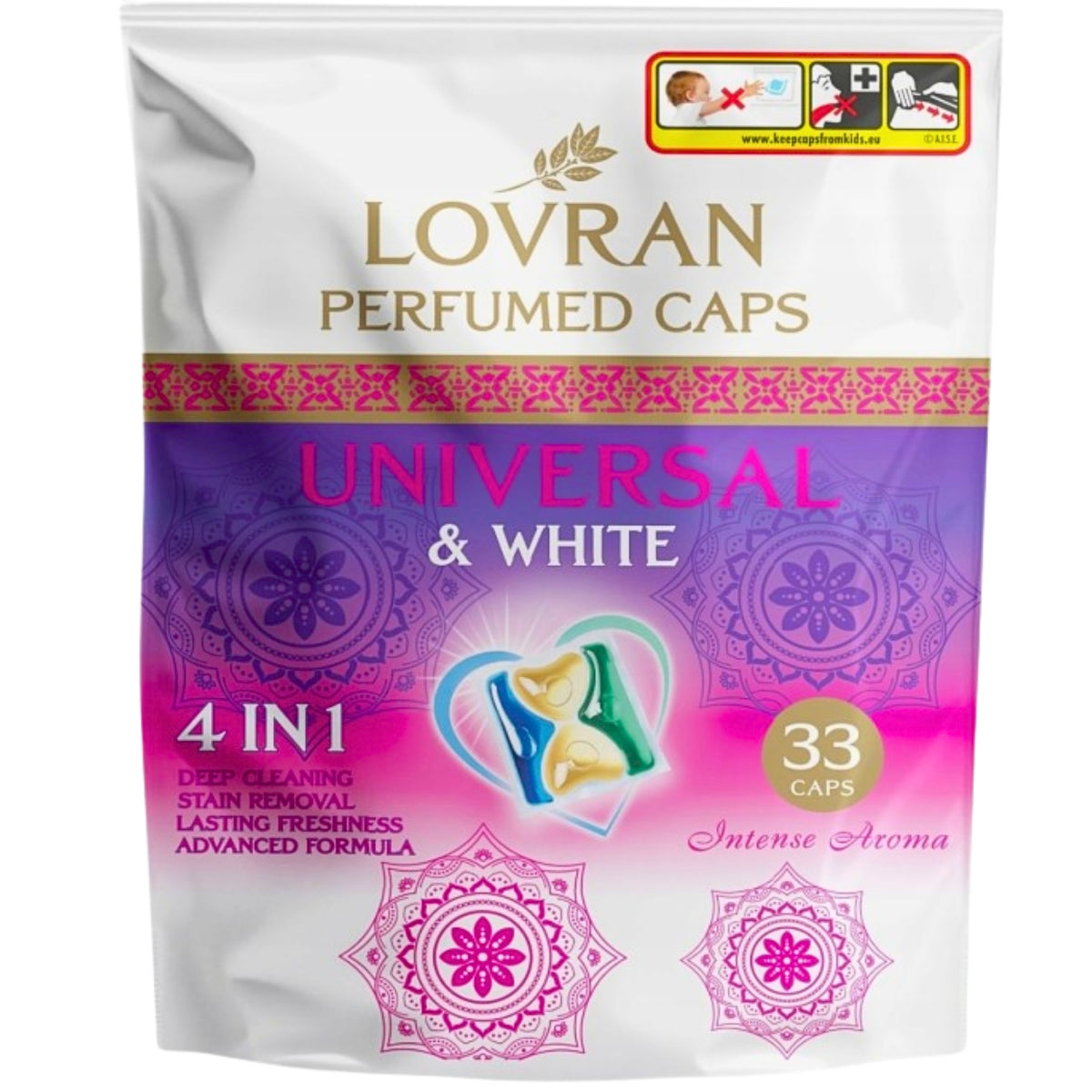 Lovran Perfumed Kapsułki do Prania Universal & White 33szt