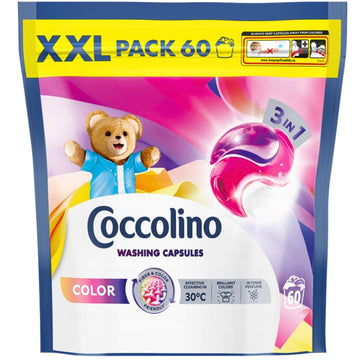 Coccolino XXL Kapsułki 3w1 do Prania Kolorowych Tkanin 60 prań