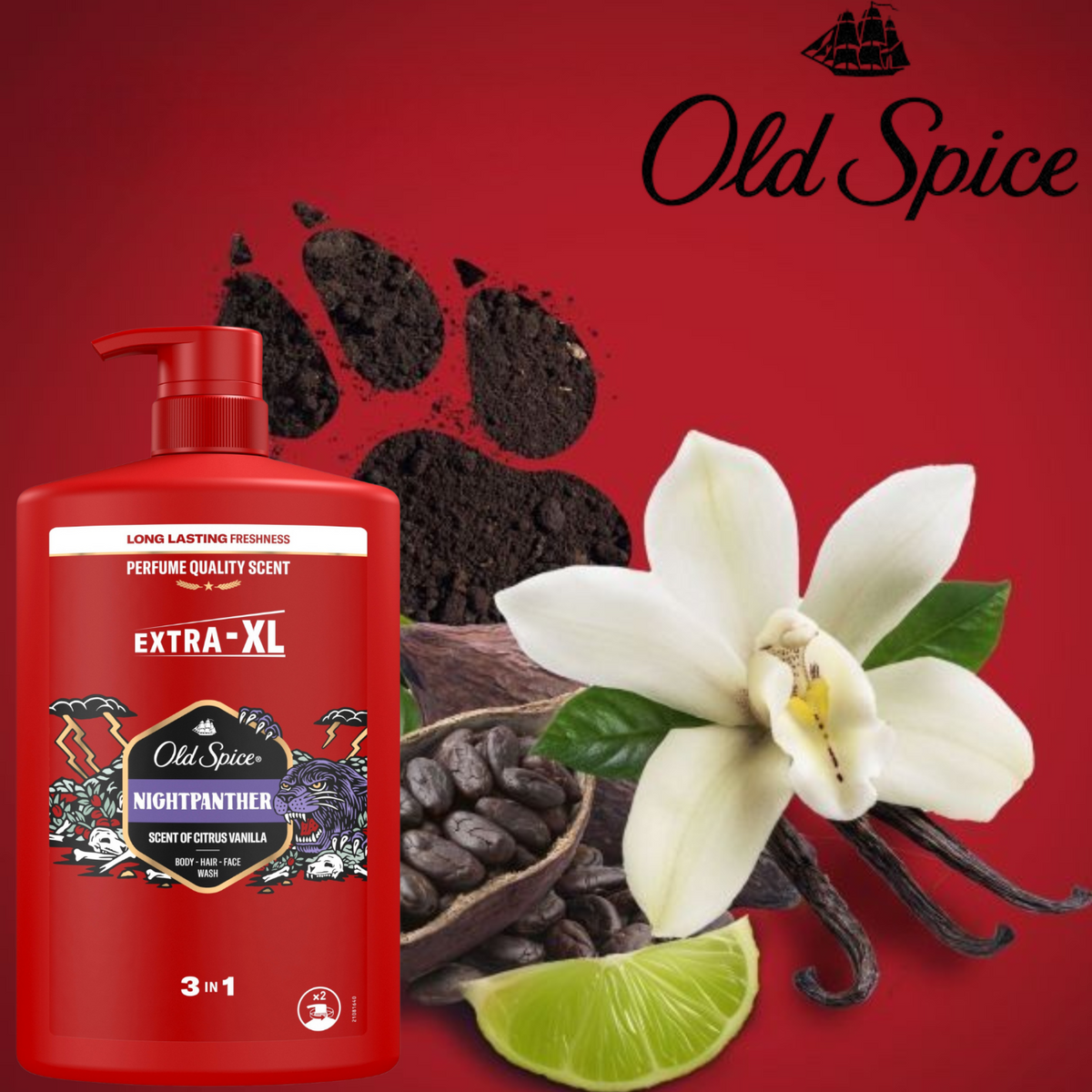 Old Spice 3w1 Żel pod Prysznic Męski Nightpanther 1l