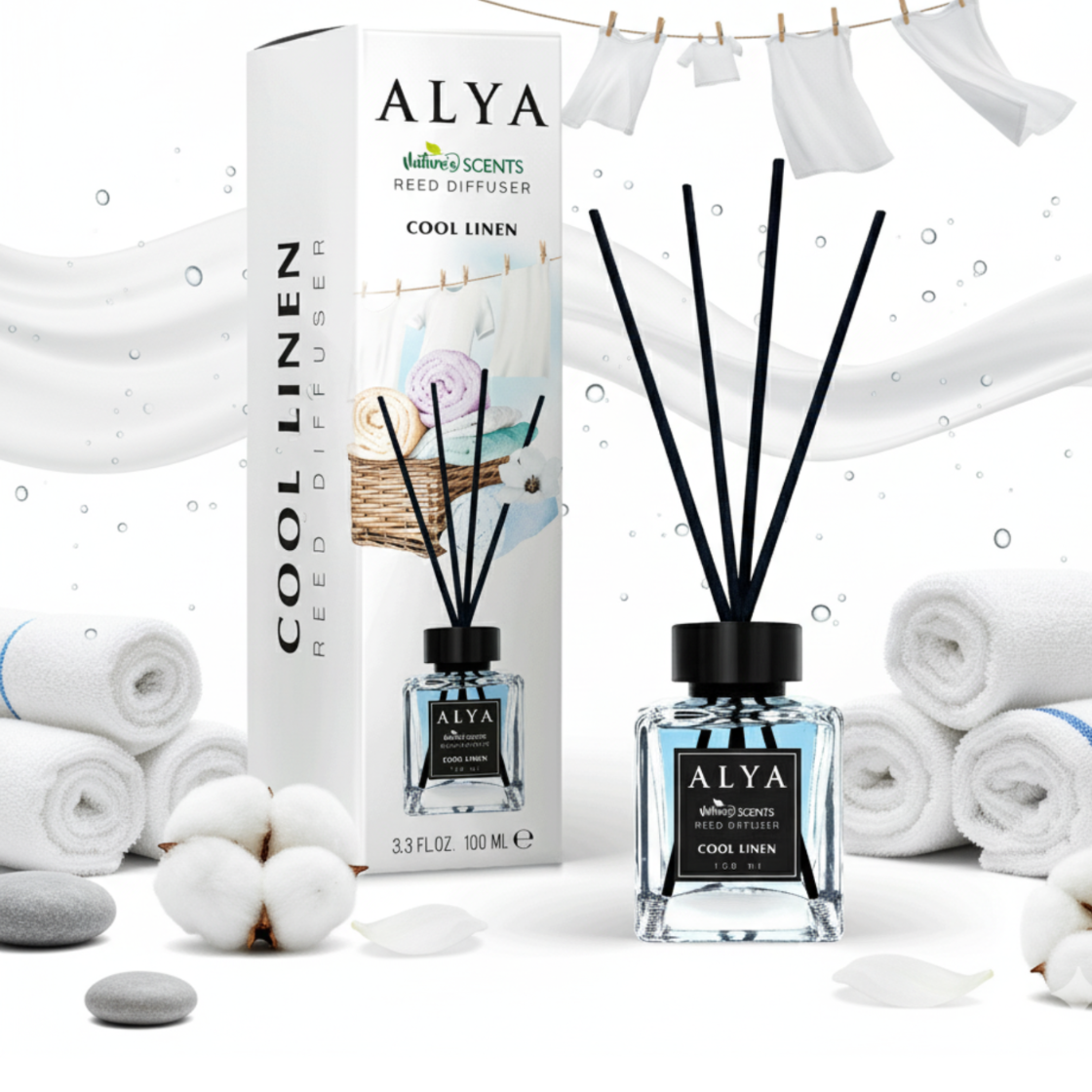 Alya Patyczki Zapachowe Cool Linen 100ml